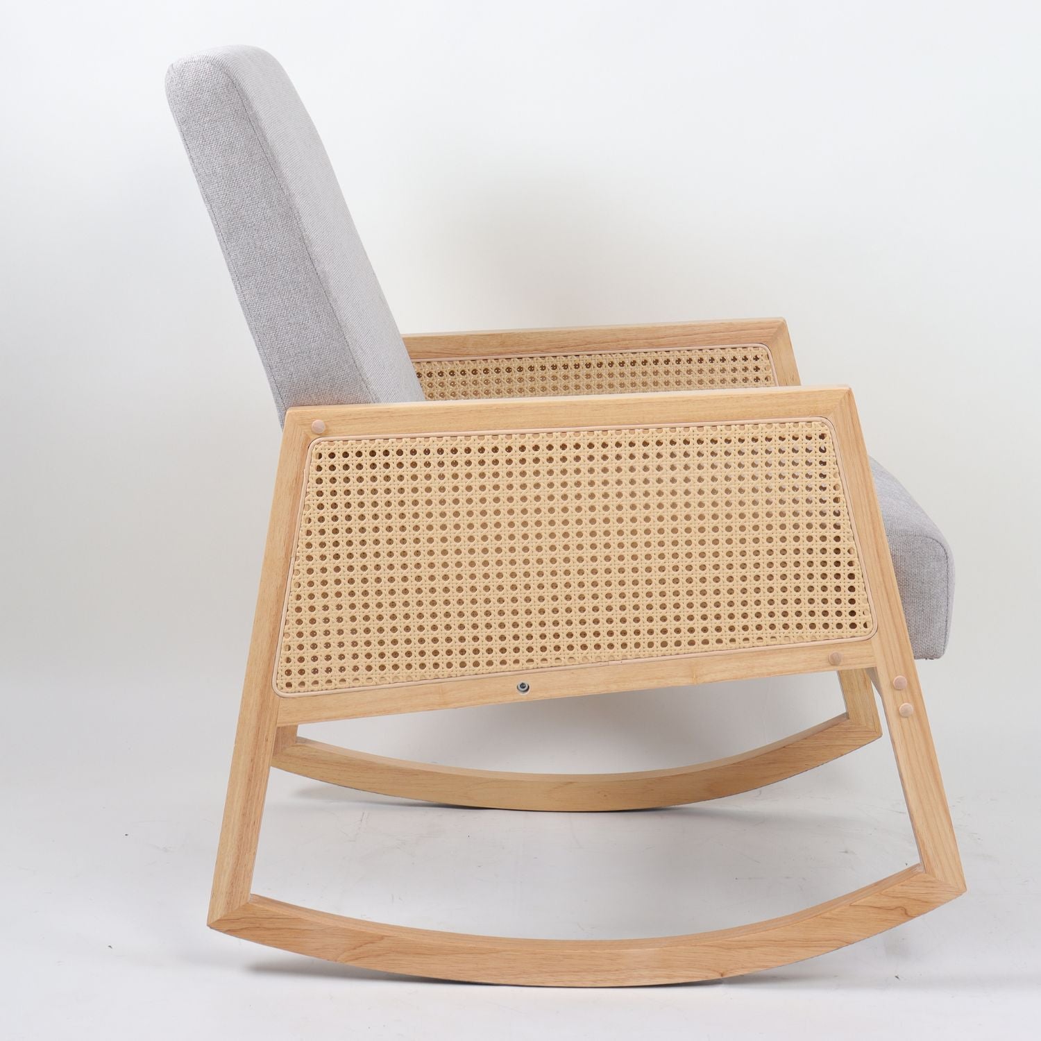 Poltrona Mecedora Bari Lino Beige