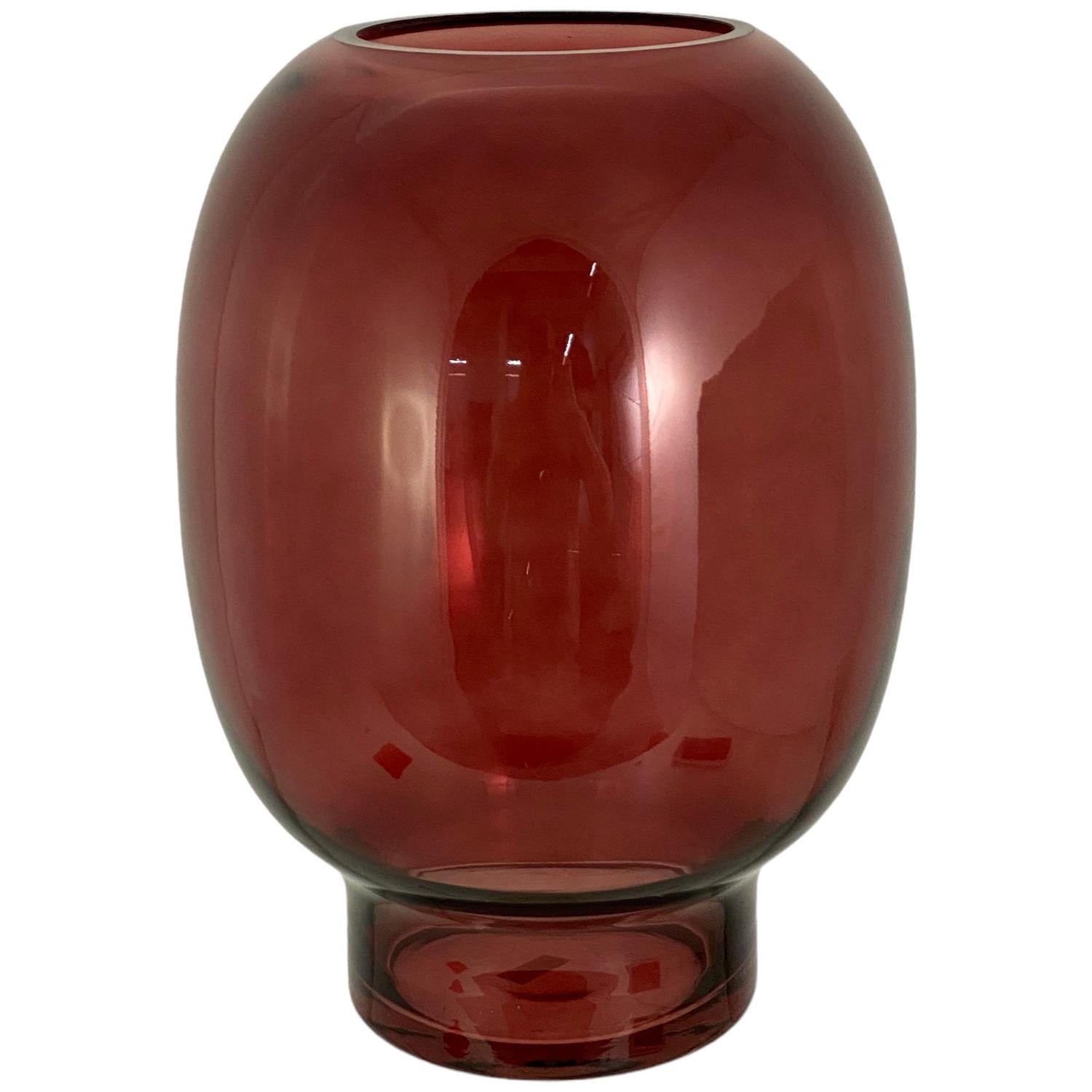 Jarron 20X28Cm Rojo Vino