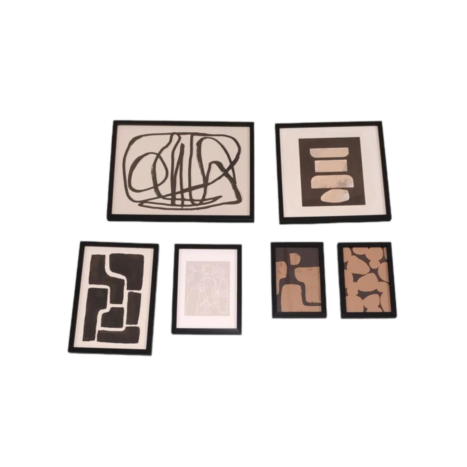 Cuadro 32X42Cm Negro Setx6