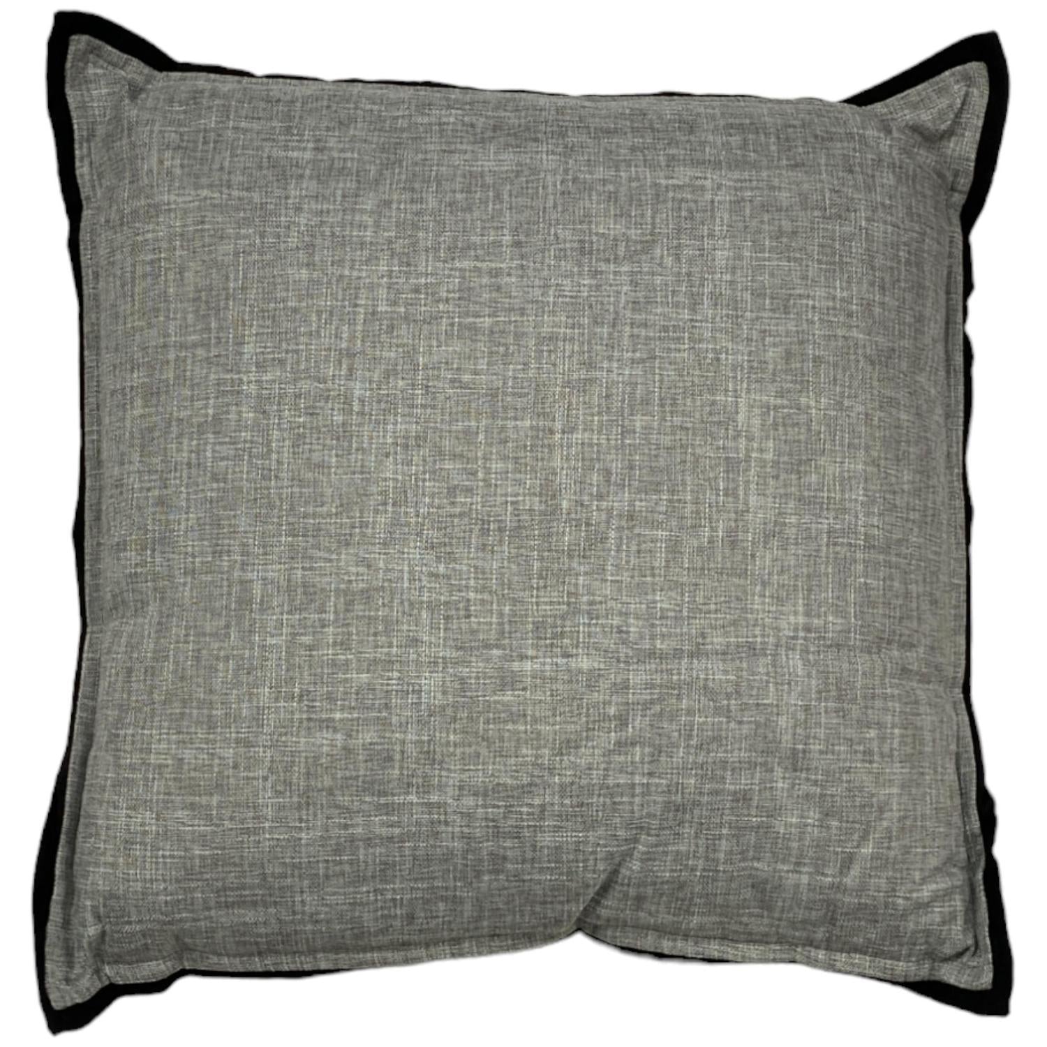 Cojin 45X45Cm Gris Borde F241