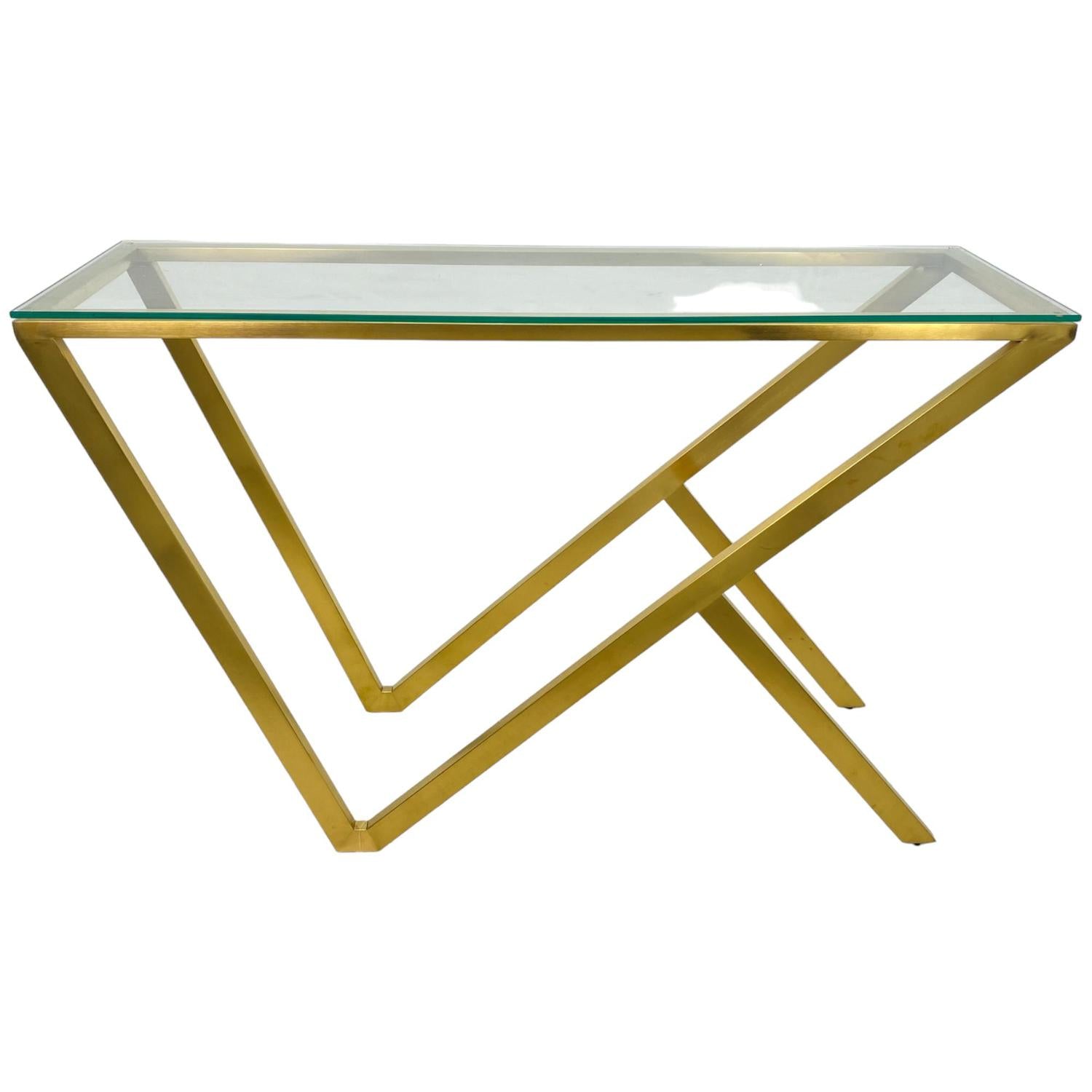 Consola flavia 120X40X78Cm Gold F241