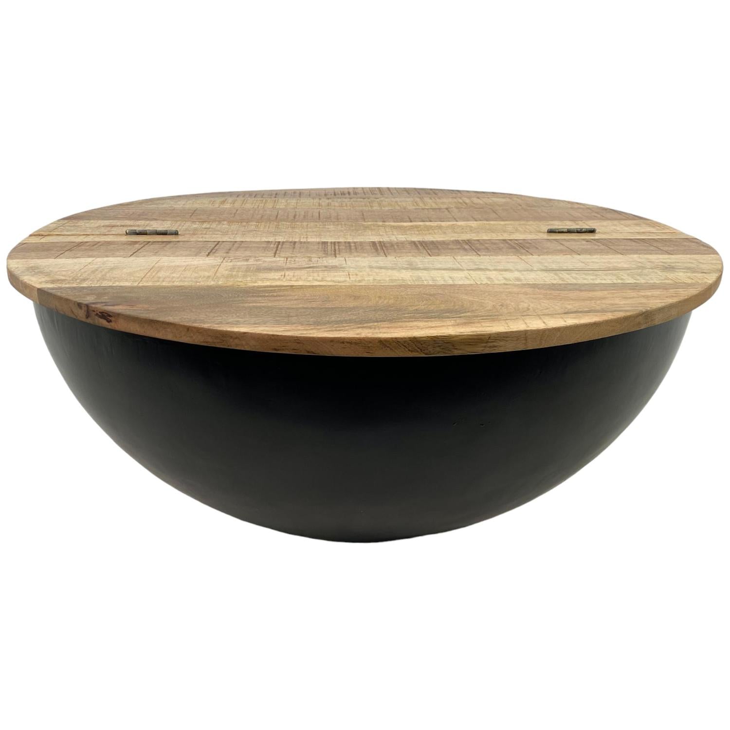 Mesa de Centro Gus 83X35Cm Natural Oscuro F241