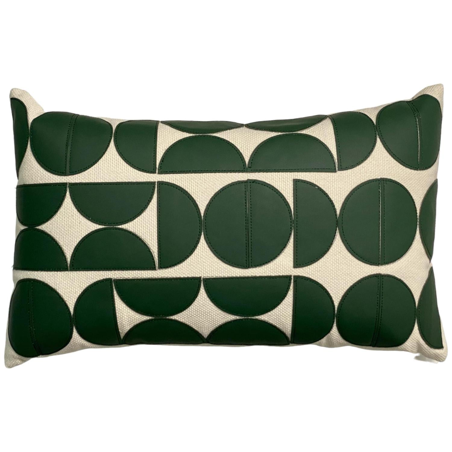 Cojin 30X50Cm Verde  circulo F241