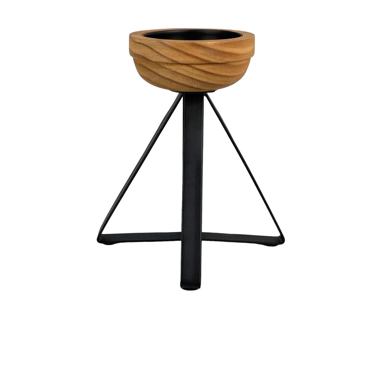 Candelabro 15X17Cm Neg/Nat F241