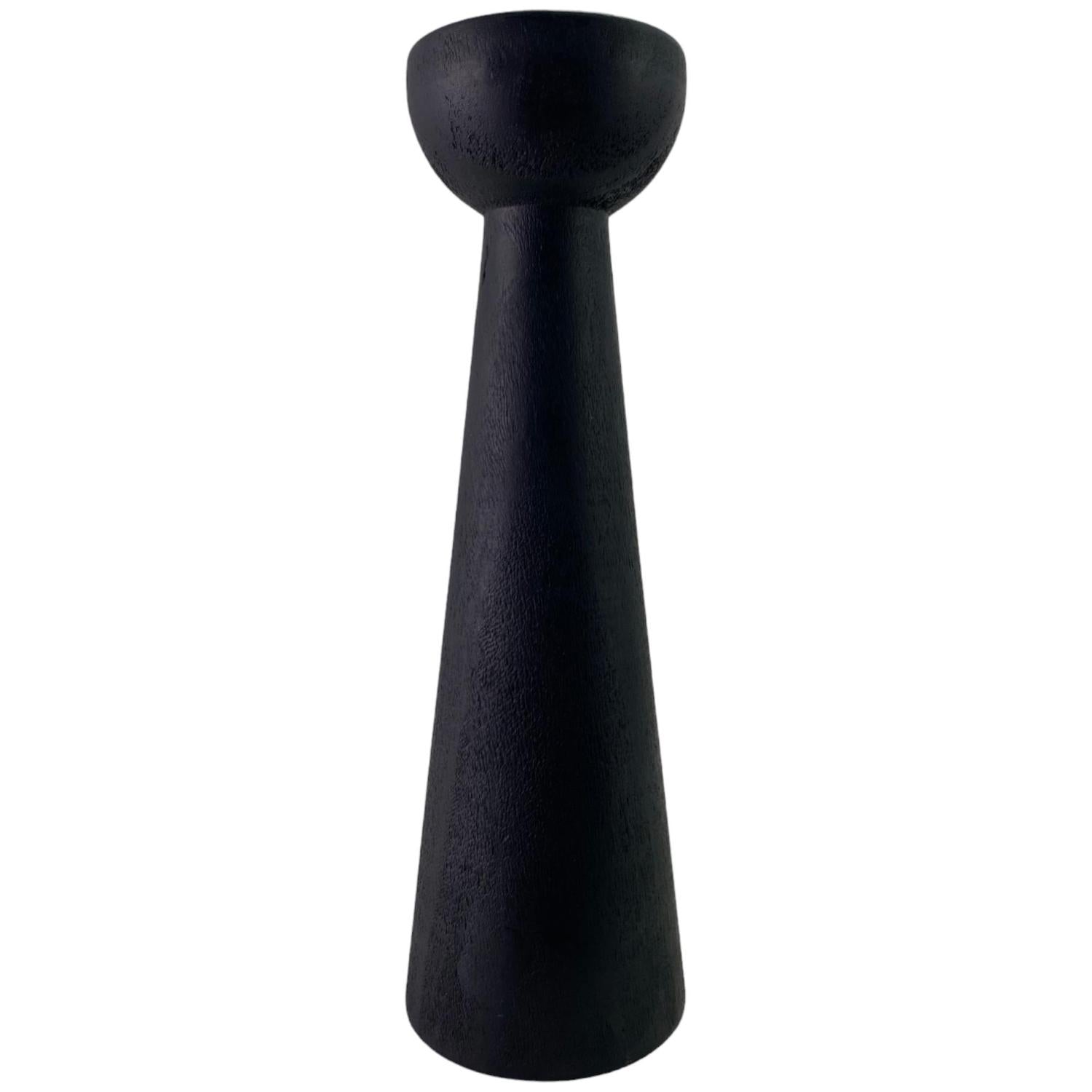 Candelabro 8X25Cm Negro F241