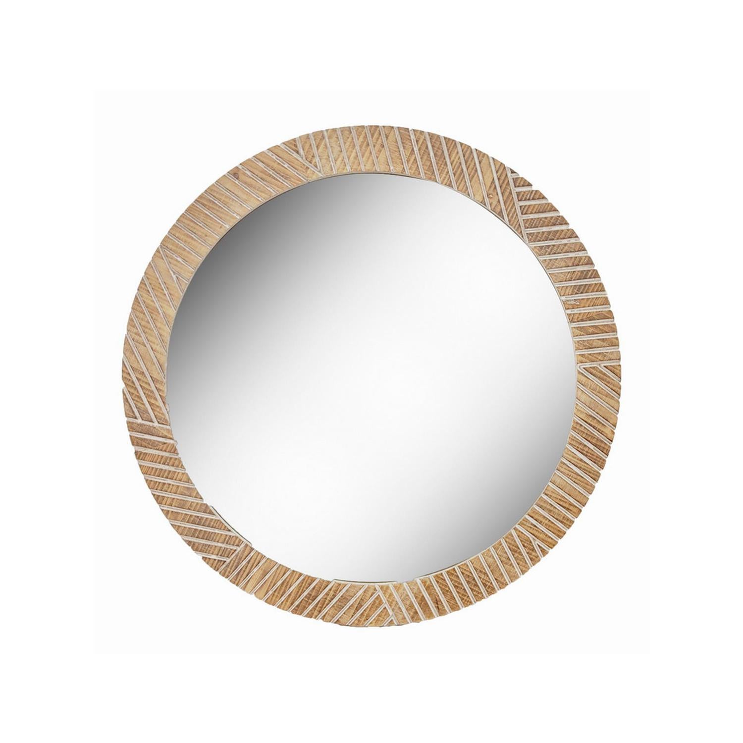 Marco Espejo 60X60Cm Natural Circu F241