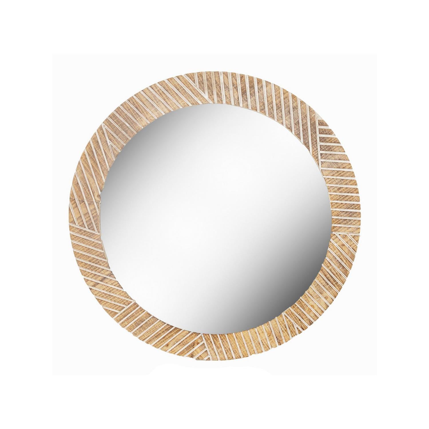 Marco Espejo 70X70Cm Natural Circu F241