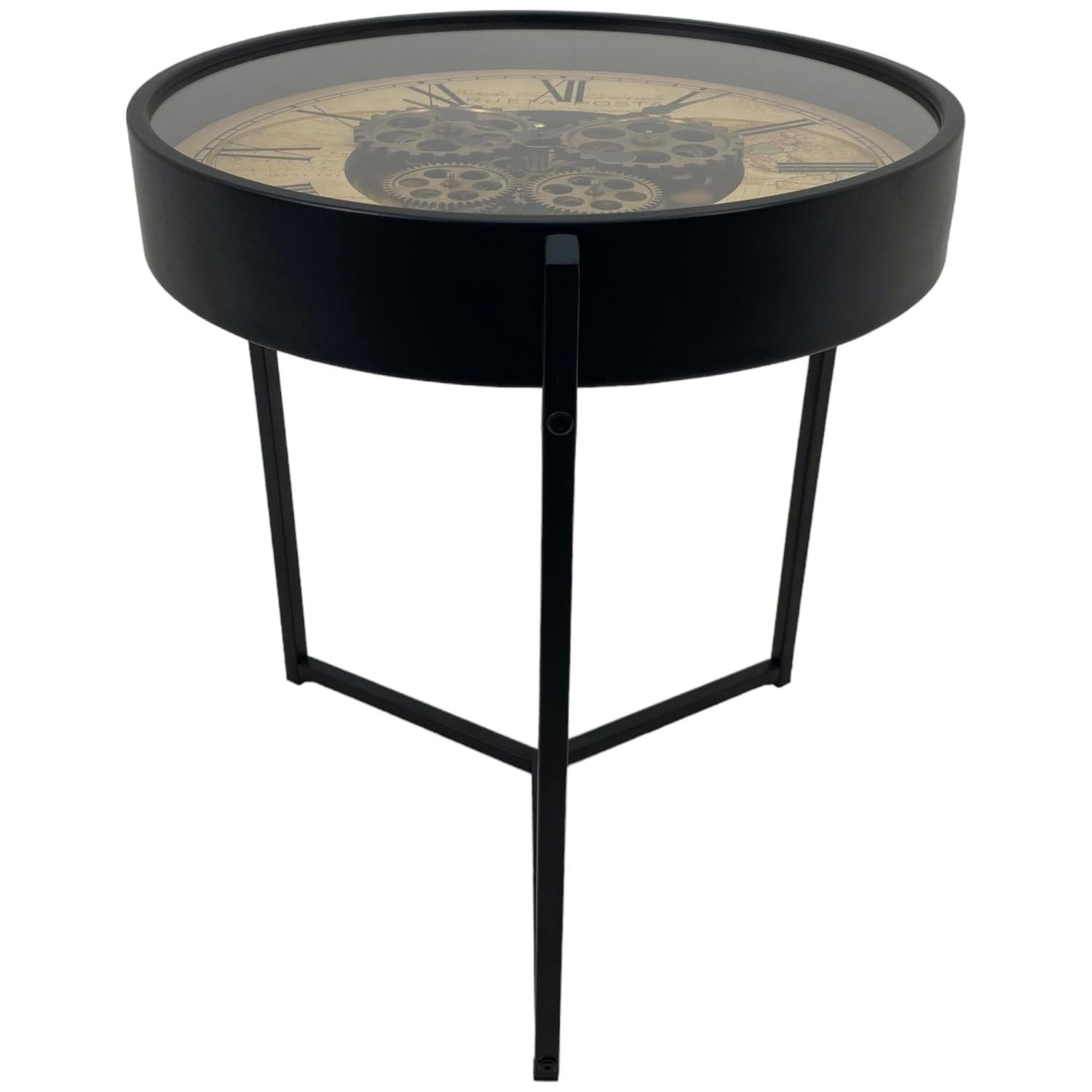 Mesa Auxiliar retro 49X54Cm Negro F241