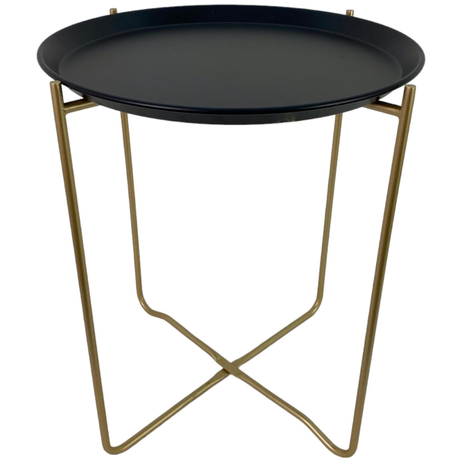 Mesa Auxiliar Yoko 38X48Cm Negro F241