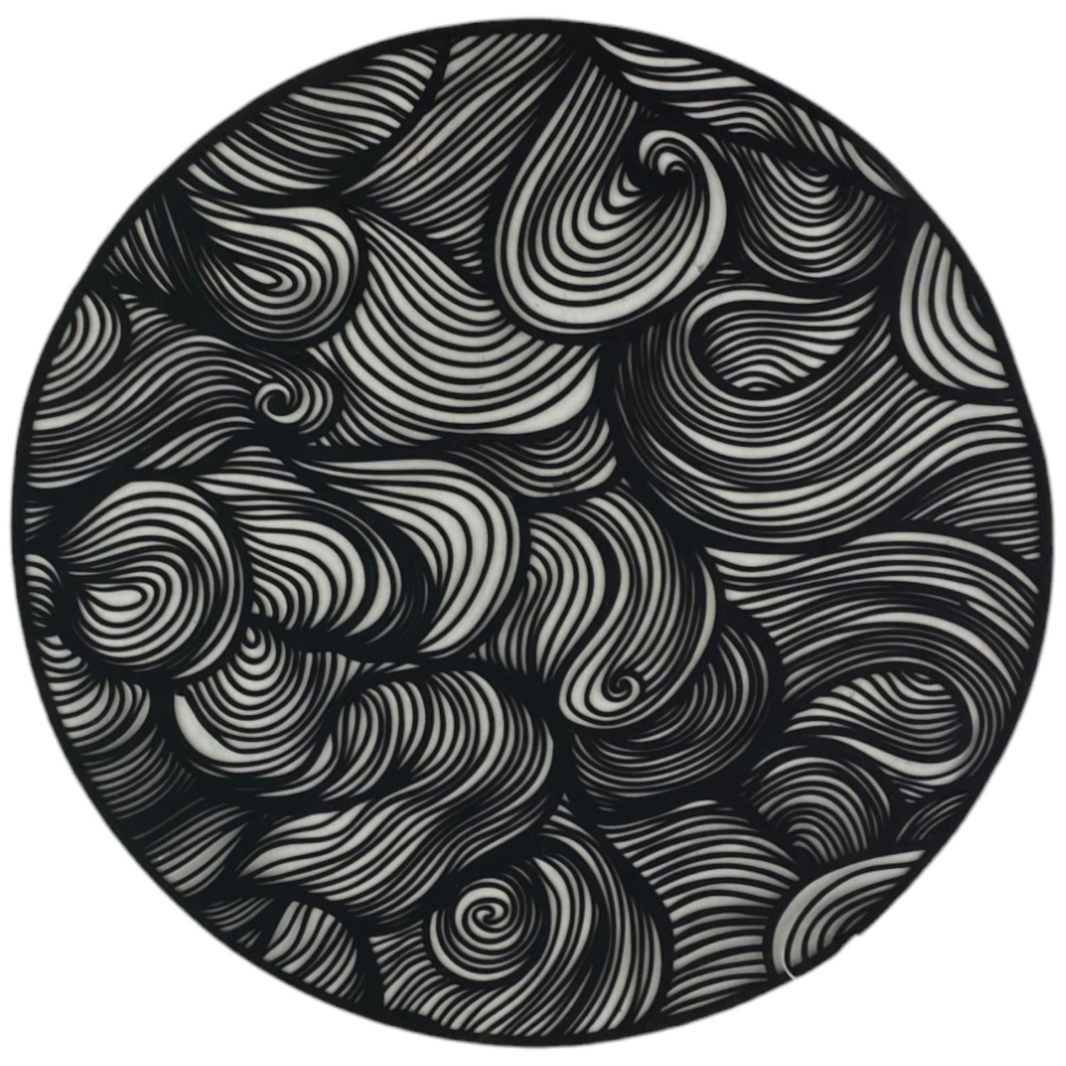 Individual 38X38Cm Negro F241