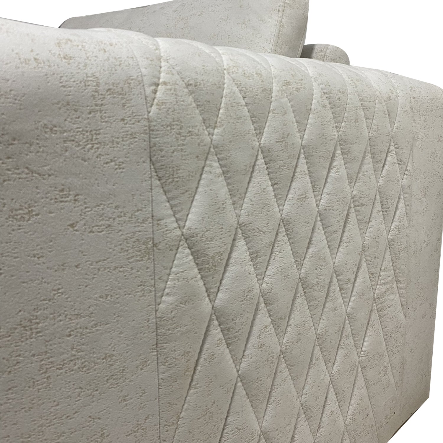 Sofá 3 Puestos Florencia Velvet Eleganza Beige, Champaña