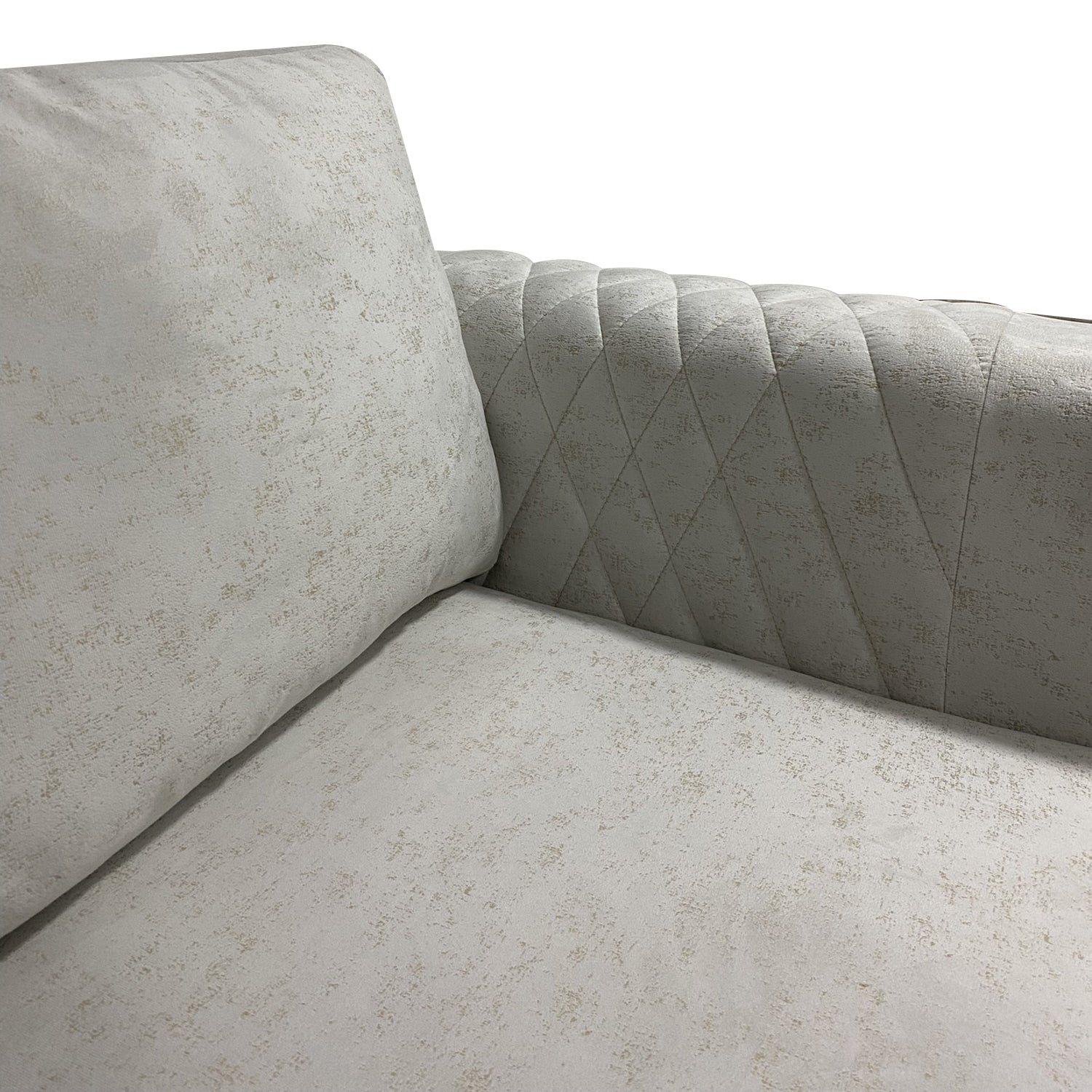 Sofá 3 Puestos Florencia Velvet Eleganza Beige, Champaña