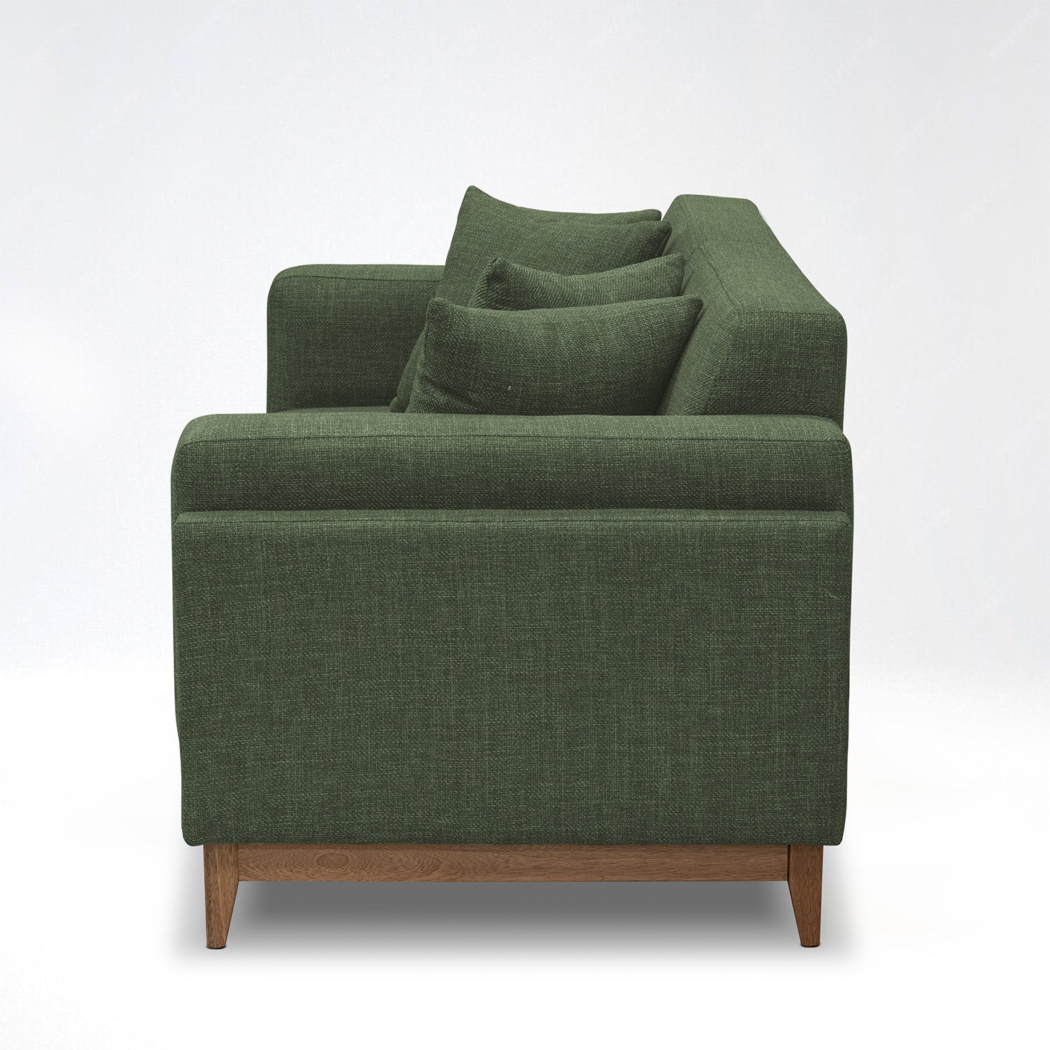 Sofá 2 Puestos Denise Lino Perseo Verde Pino, Natural