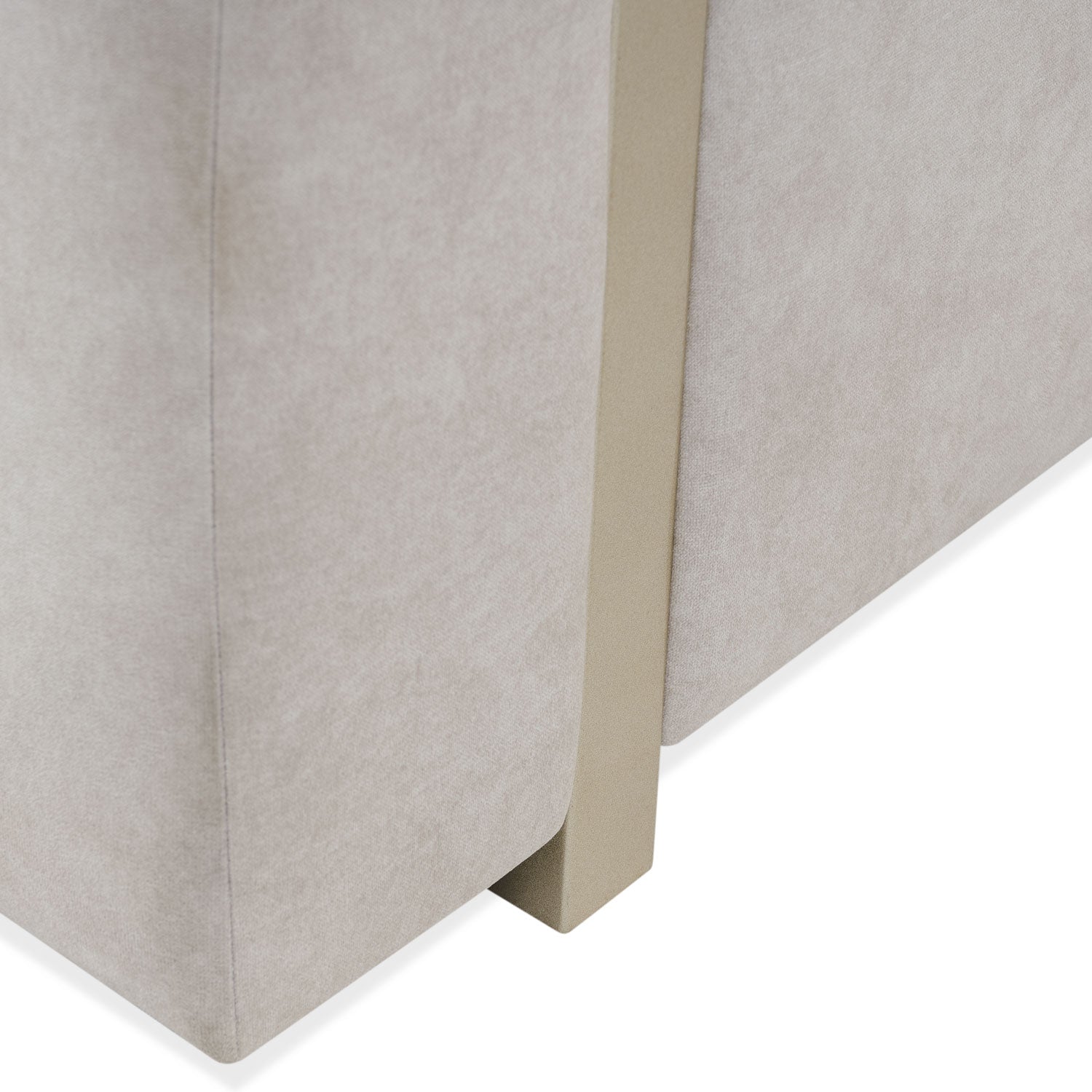 Sofá 3 Puestos Sevilla  Velvet Zarem Ivory, Champaña