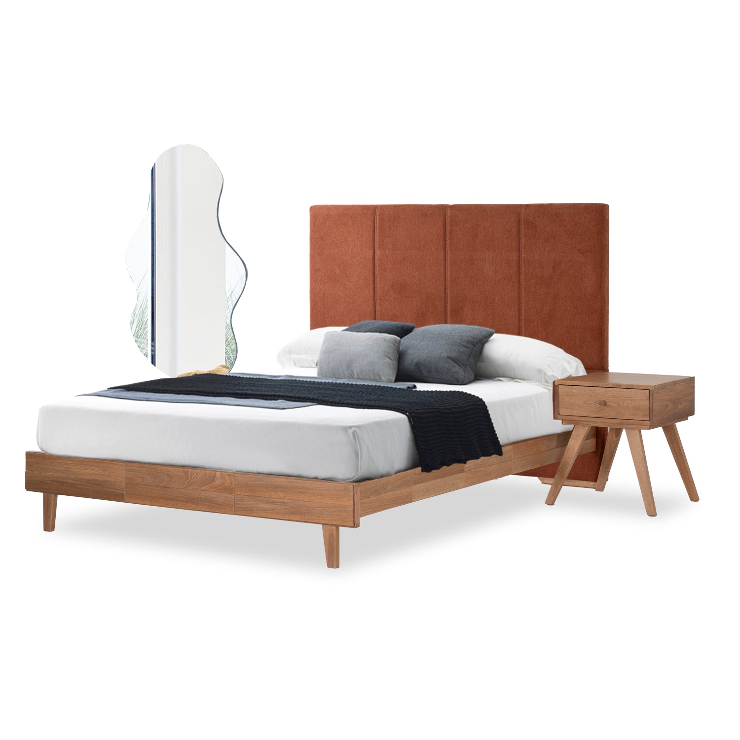 Cama 1.00 Theo Terra, Natural