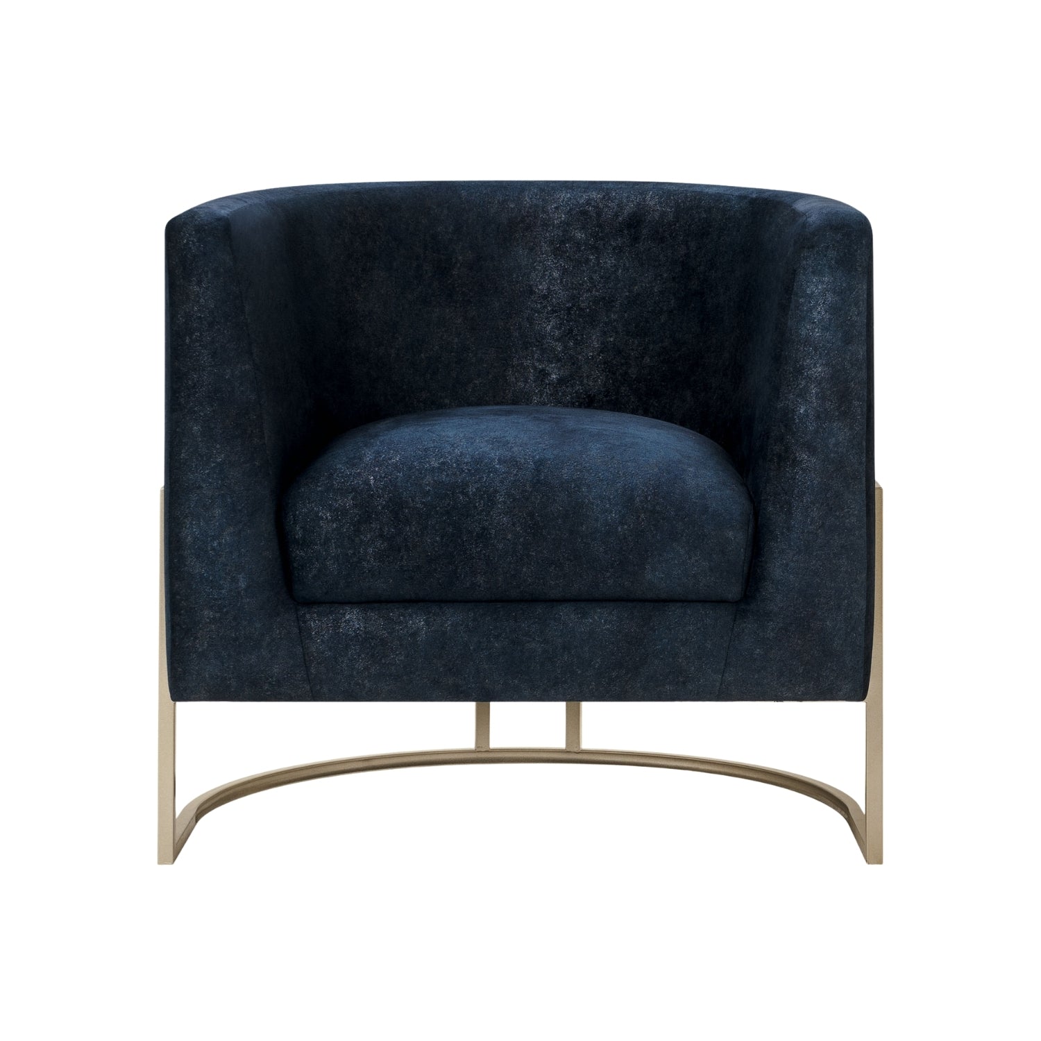 Poltrona Rieli Velvet Indigo, Champaña.