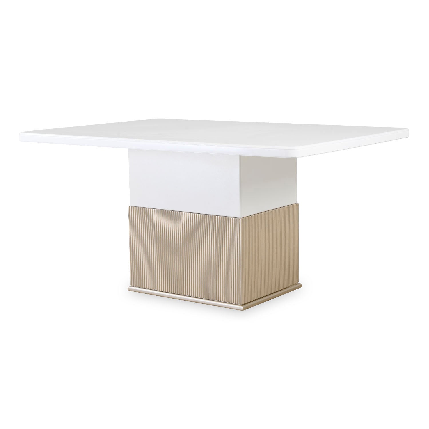 Comedor 6 Puestos Atlanta Eurolino Blanco, Champaña