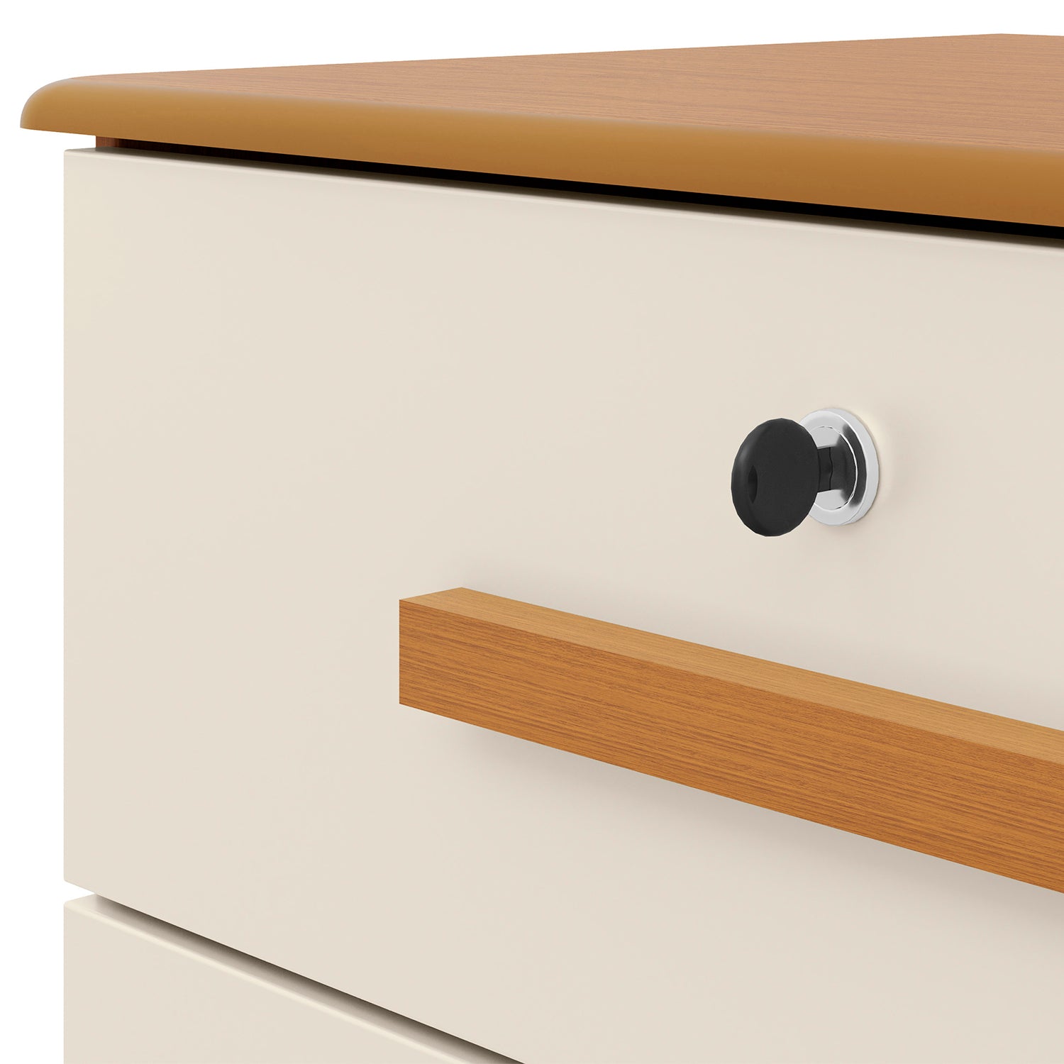 Cómoda + Tocador Aktual Off White, Natural