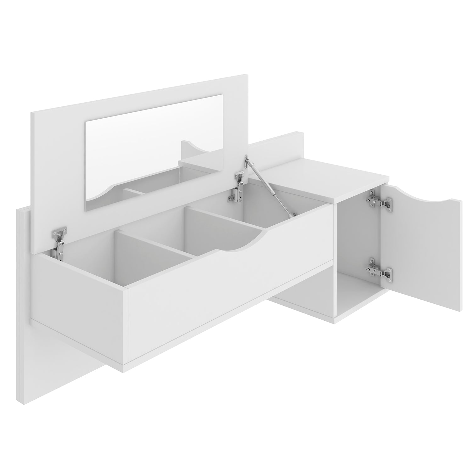 Tocador De Pared Cubic Blanco
