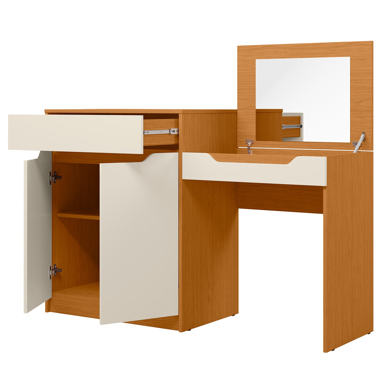 Tocador Falcon Off White, Natural