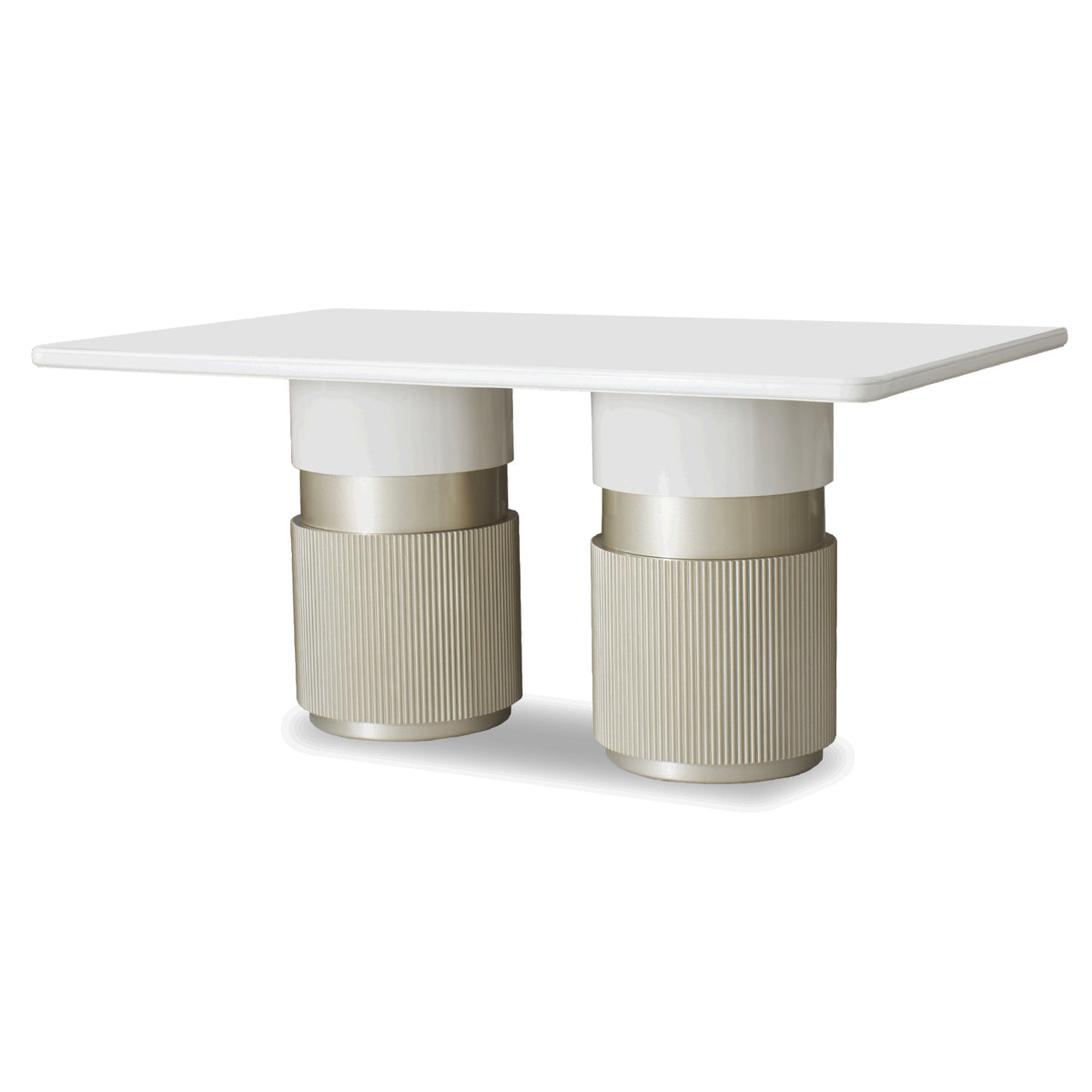 Comedor 6 Puestos Toscana Velvet Siena Marfil, Champaña, Off White
