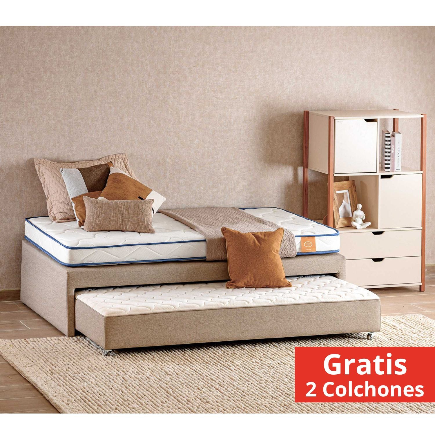 Cama Nido 1.00 Kairos Lino Beige