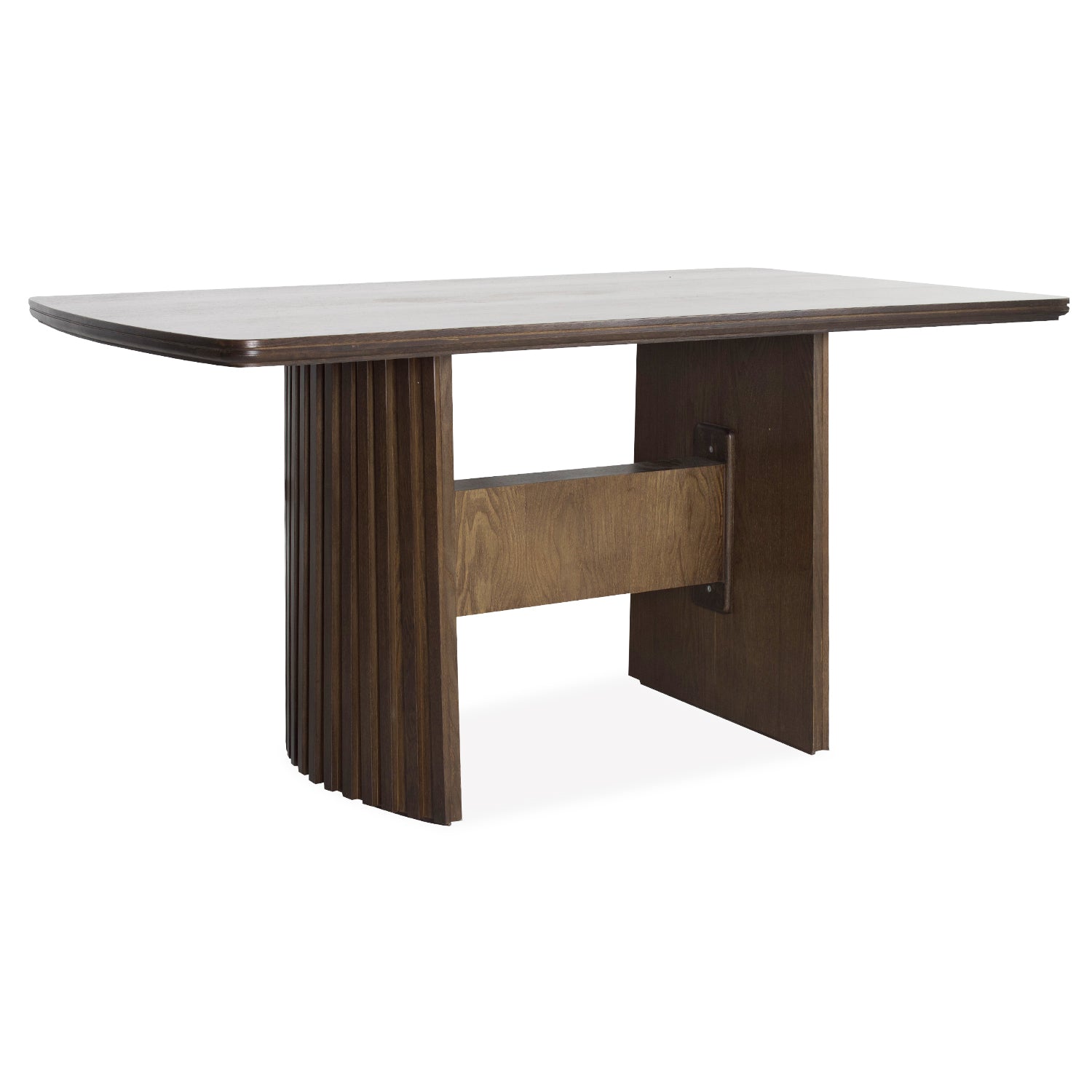 Comedor 6 Puestos Bruselas Velvet Santorini 1650, Natural Oscuro