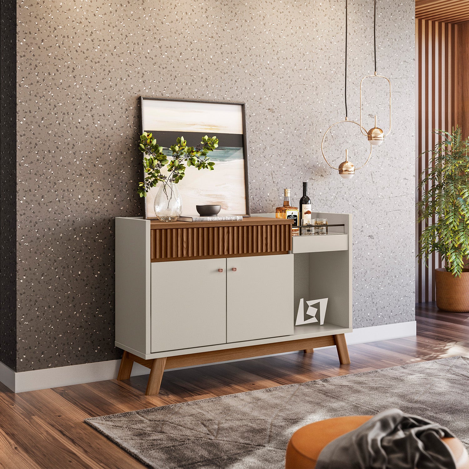 Bifé Salvador Natural, Off White 133X87X38*
