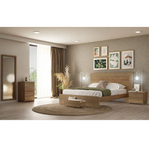 Cama Doble Oslo Natural