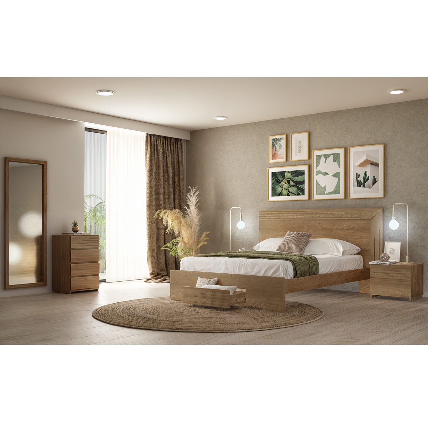 Cama Queen Oslo Natural
