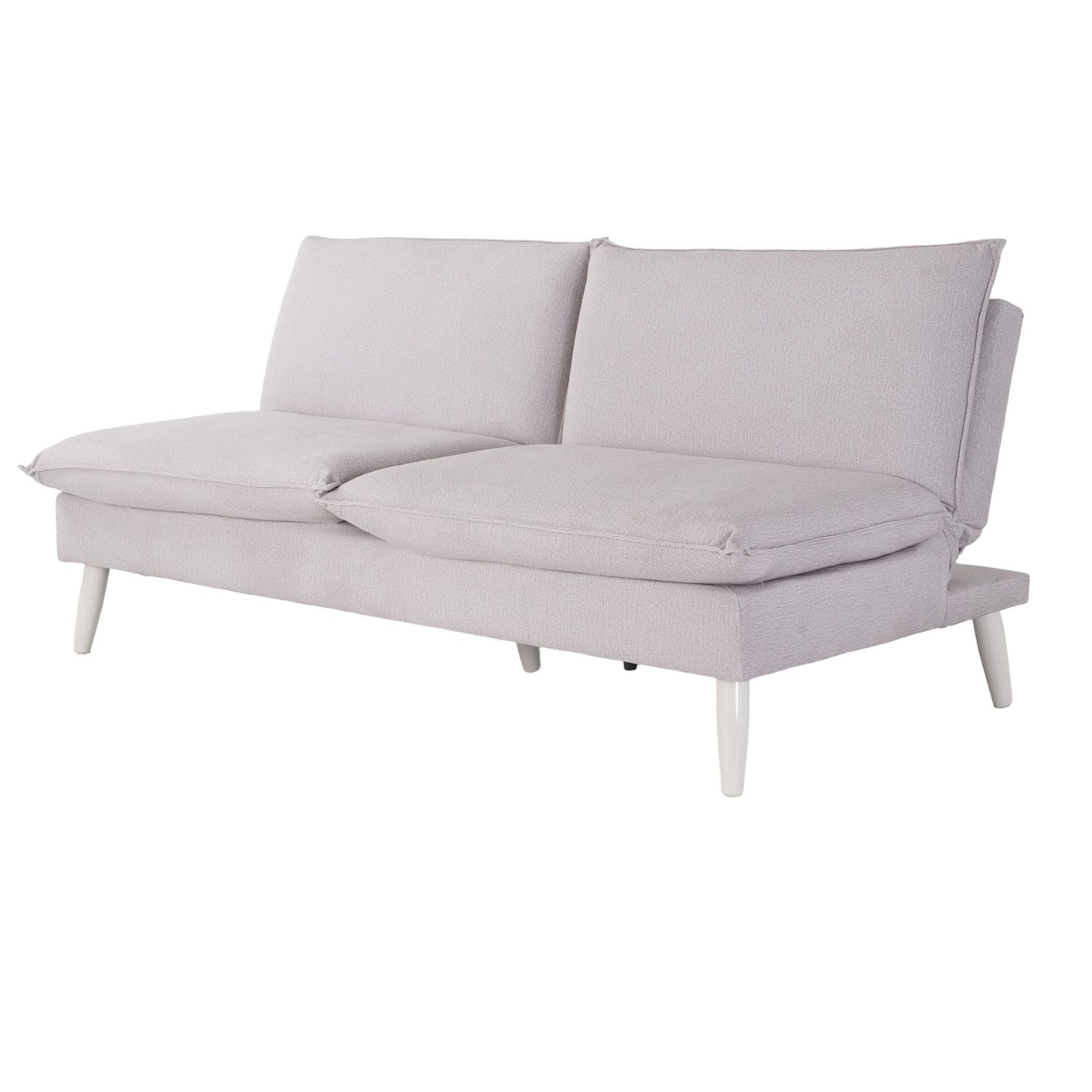 Sofá Cama Albi Velvet Chalet Taupe, Off White