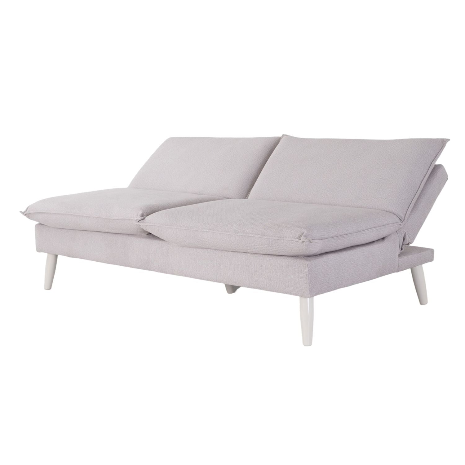 Sofá Cama Albi Velvet Chalet Taupe, Off White