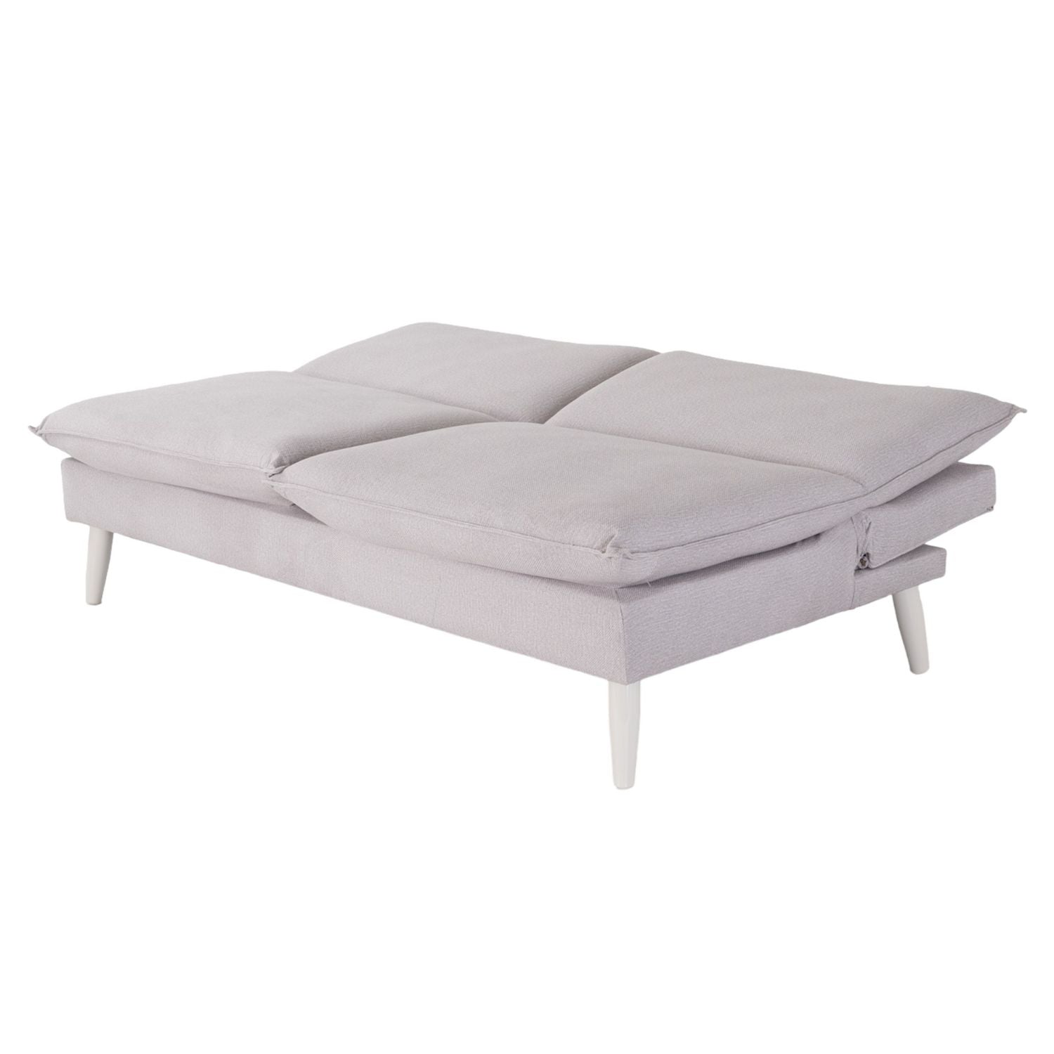 Sofá Cama Albi Velvet Chalet Taupe, Off White