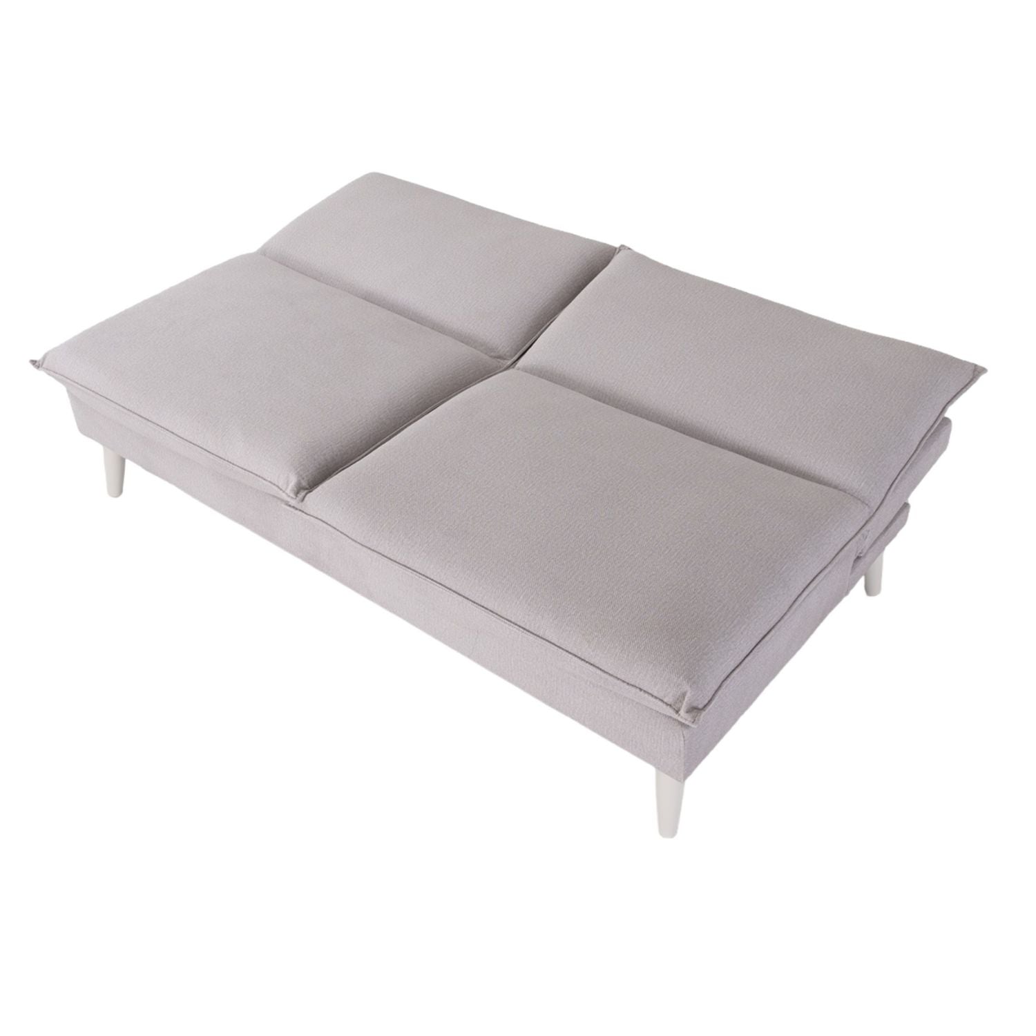 Sofá Cama Albi Velvet Chalet Taupe, Off White