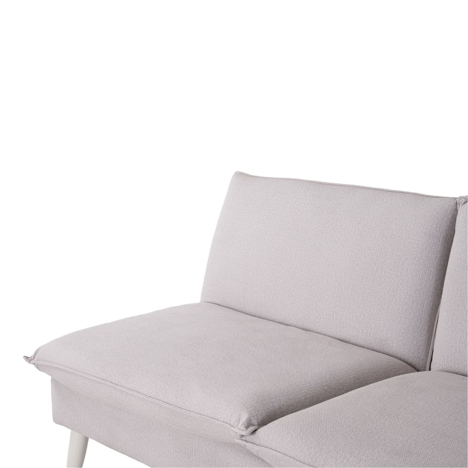 Sofá Cama Albi Velvet Chalet Taupe, Off White