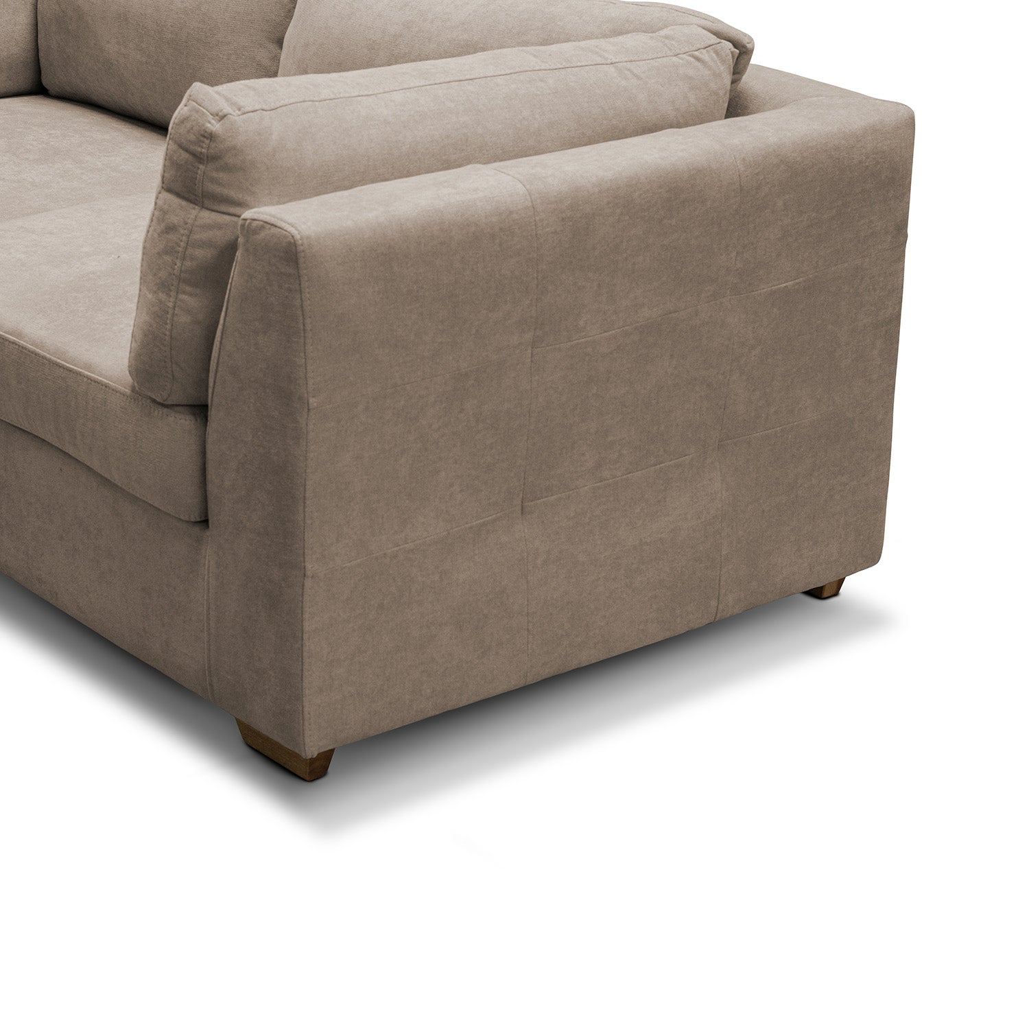 Sofá 2 Puestos Astro Microfibra Kazan Camel, Natural