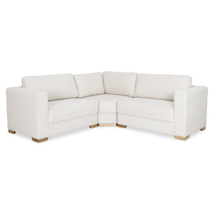 Sofá en L Ivory Lino York Home 1630 Beige, Natural 2.20 mts