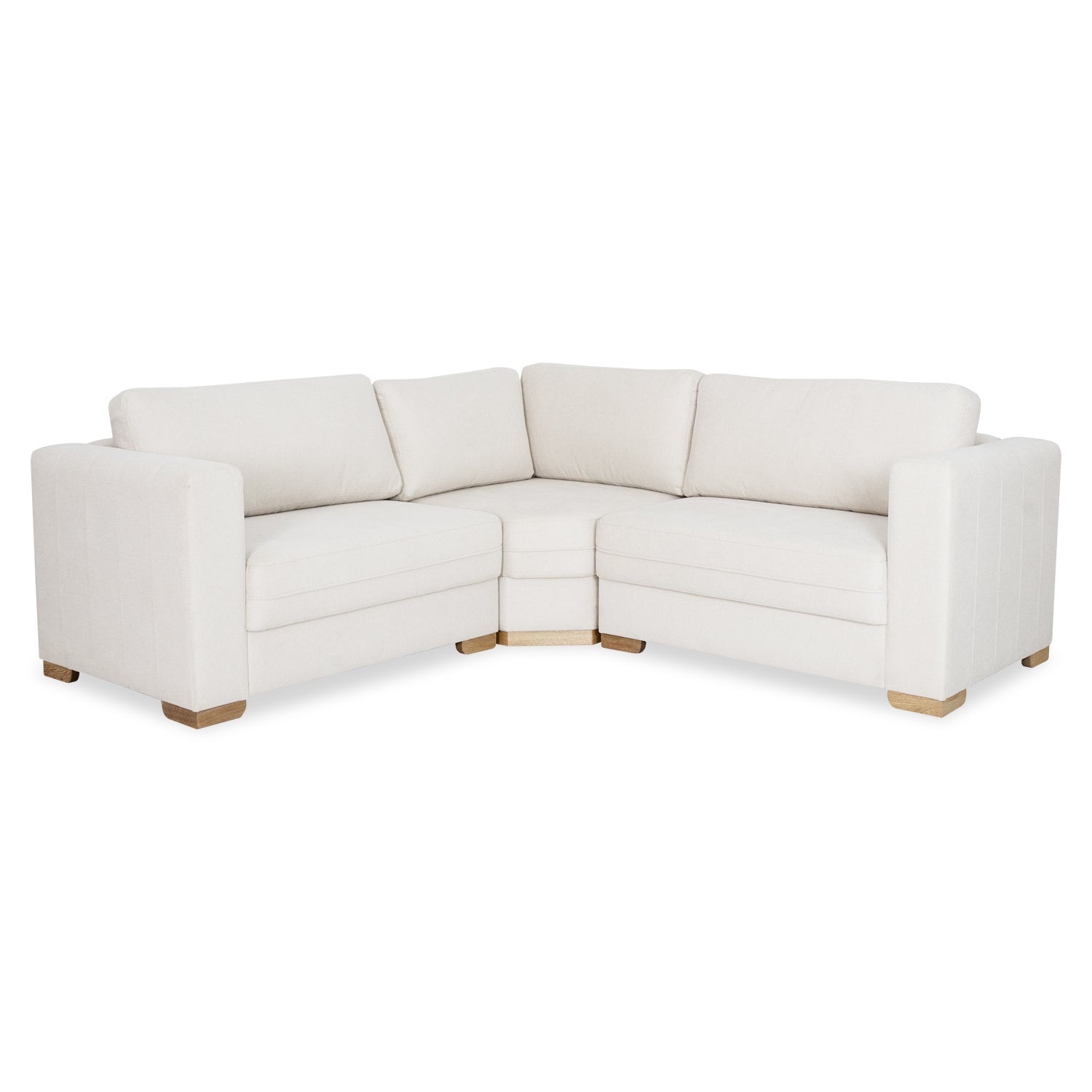 Sofá en L Ivory Lino York Home 1630 Beige, Natural 2.20 mts