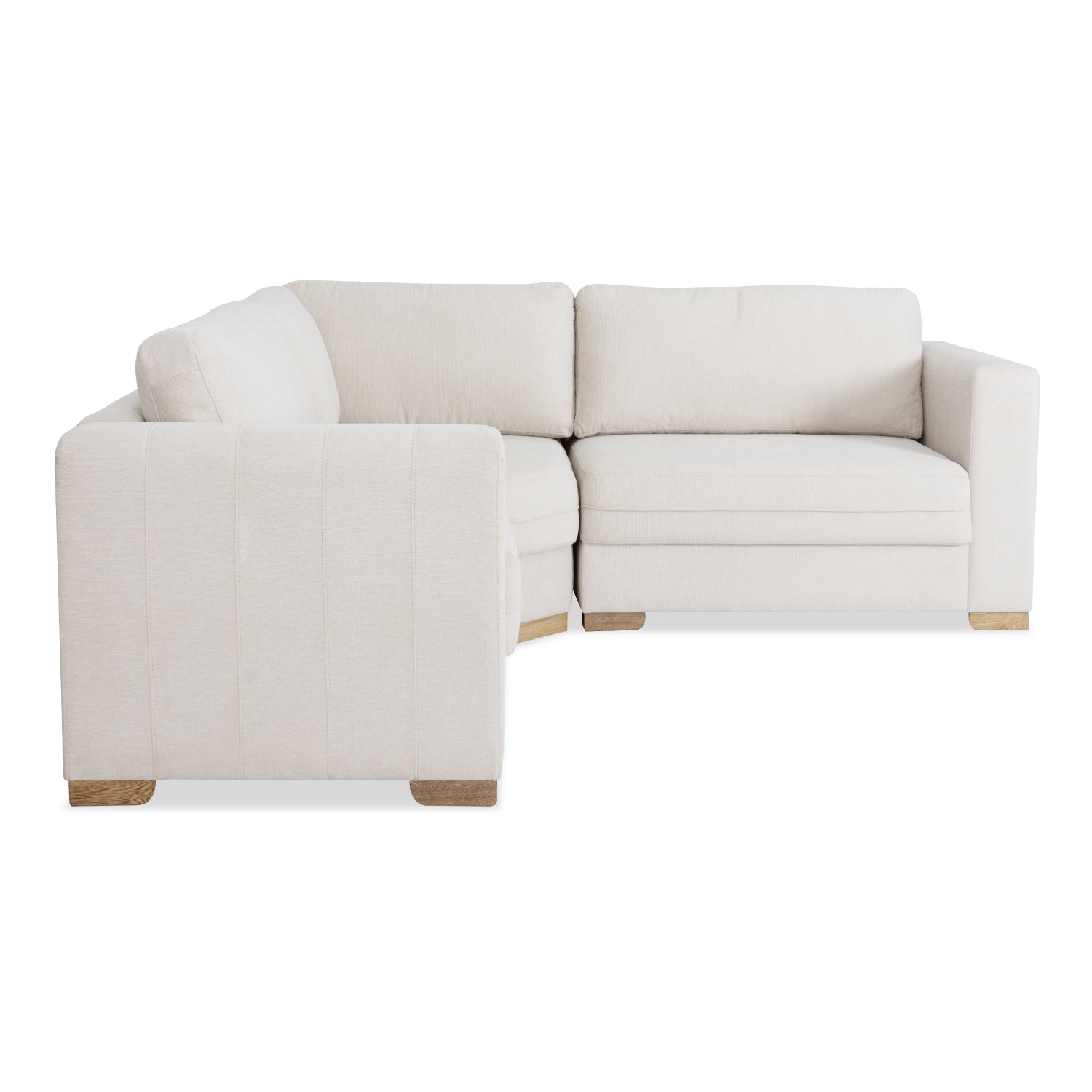 Sofá en L Ivory Lino York Home 1630 Beige, Natural 2.20 mts