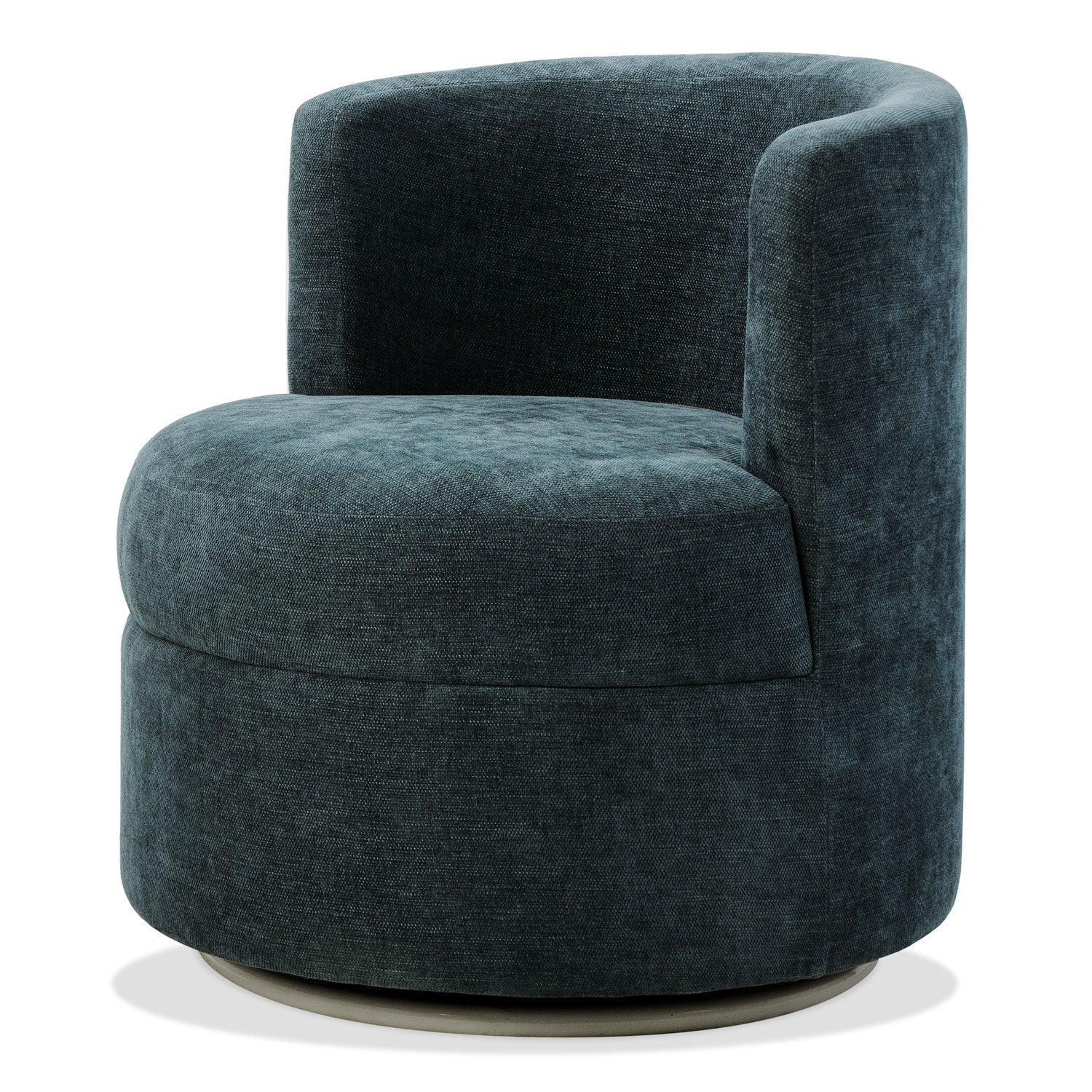 Poltrona Bonn Lino Solaris Azul Cobalto, Giratoria