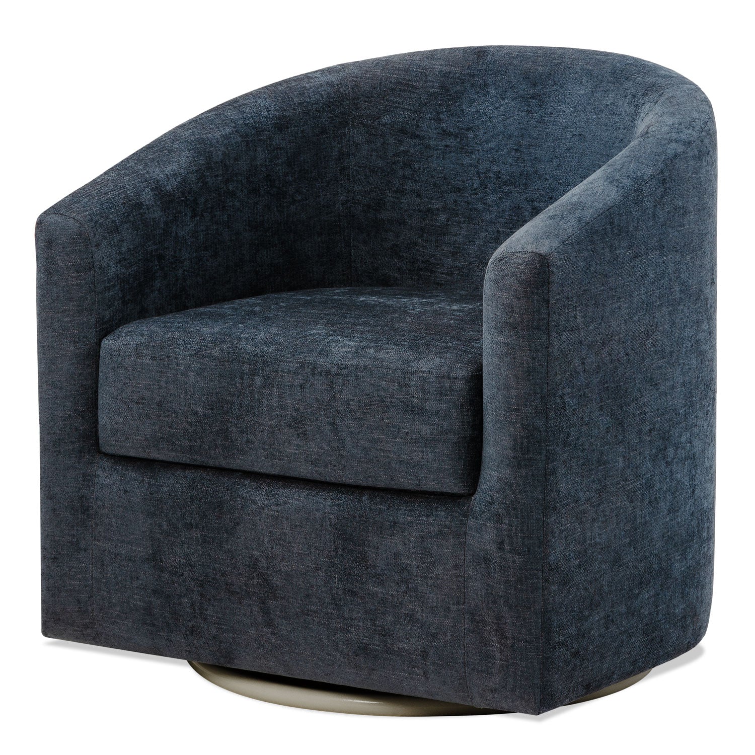 Poltrona Turin Microfibra Azul, Giratoria