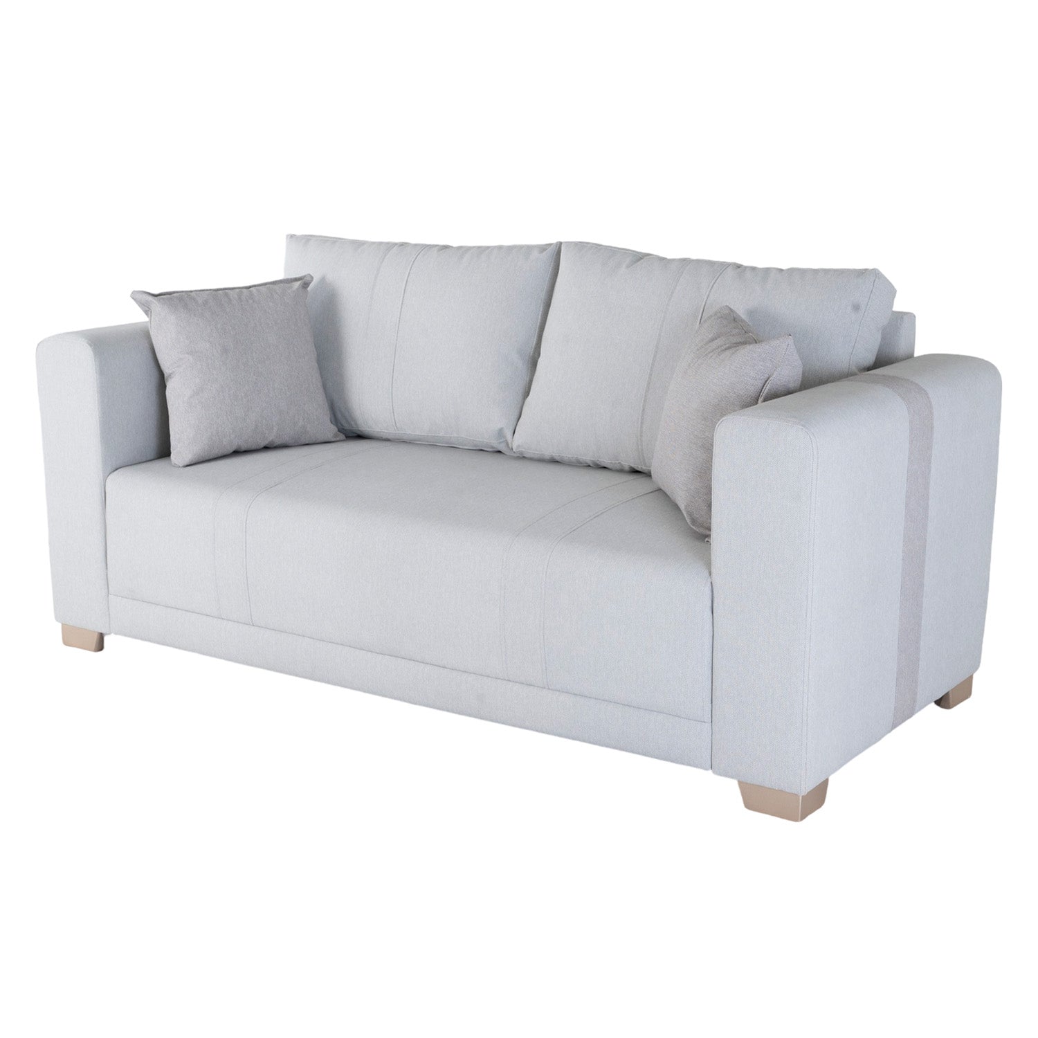 Sofa 3 Puestos Mark Eurolino Gaira Plata, Champaña