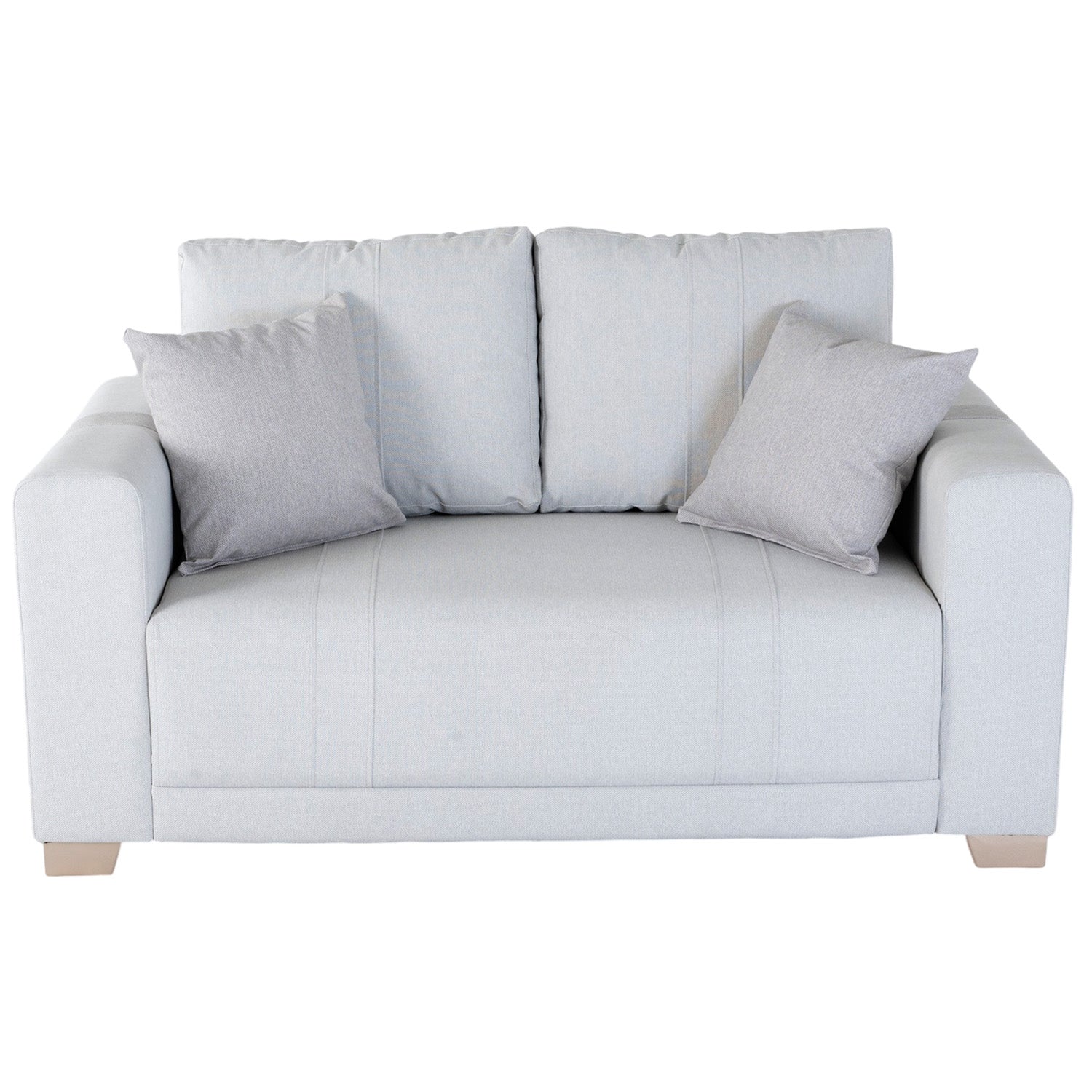 Sofá 2 Puestos Mark Eurolino Gaira Plata, Champaña