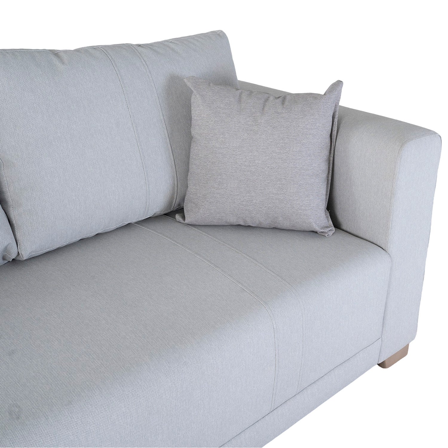 Sofa 3 Puestos Mark Eurolino Gaira Plata, Champaña