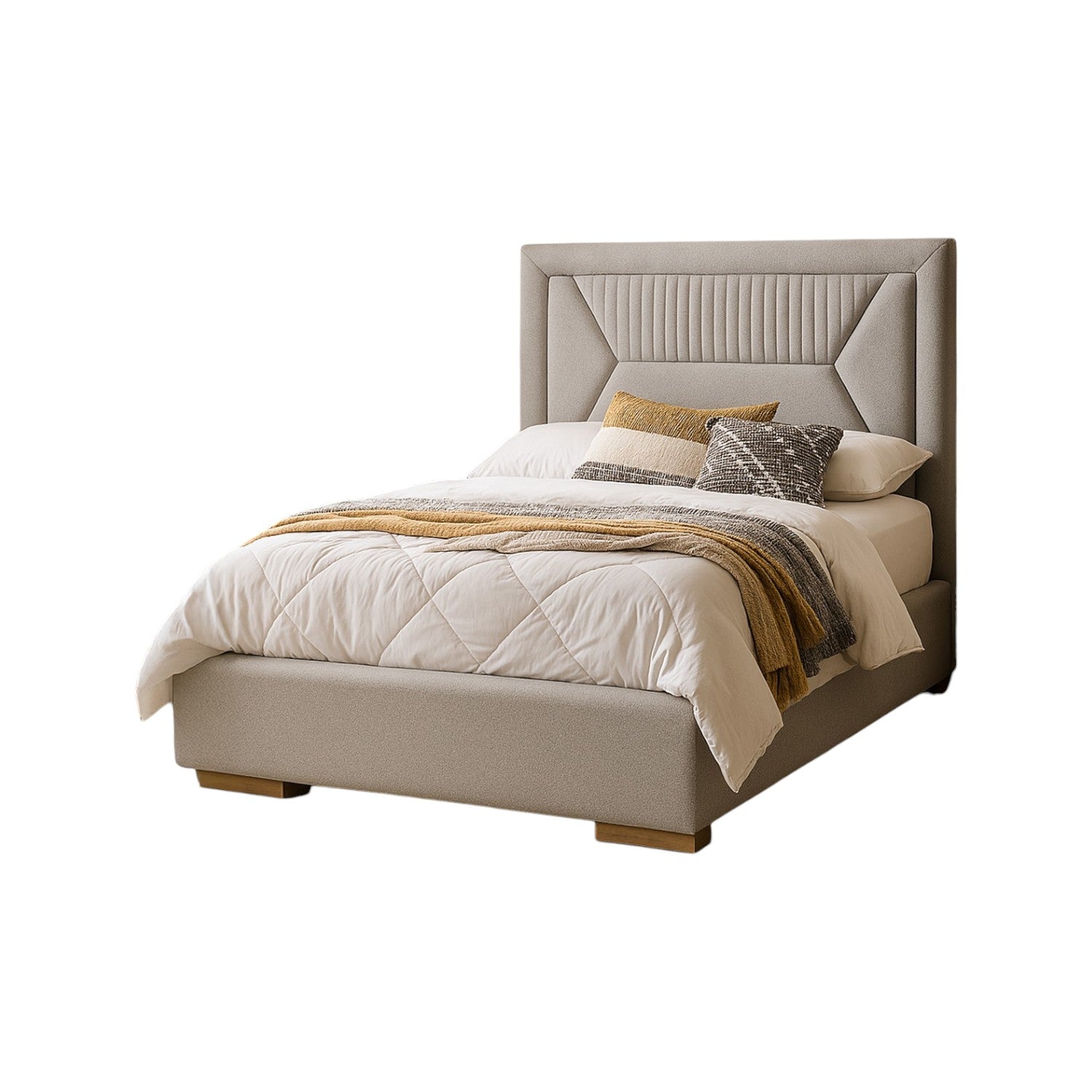 Cama Doble Praga Eurolino Bali Beige