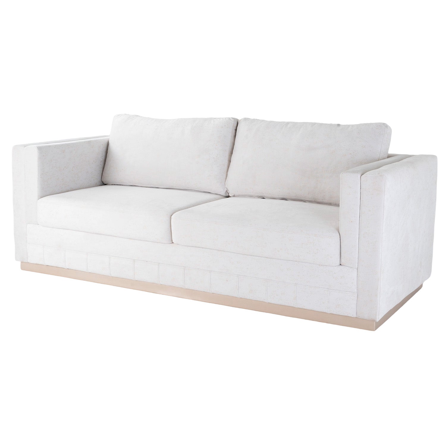 Sofá 3 Puestos Connor Lino Eleganza Crudo, Champaña