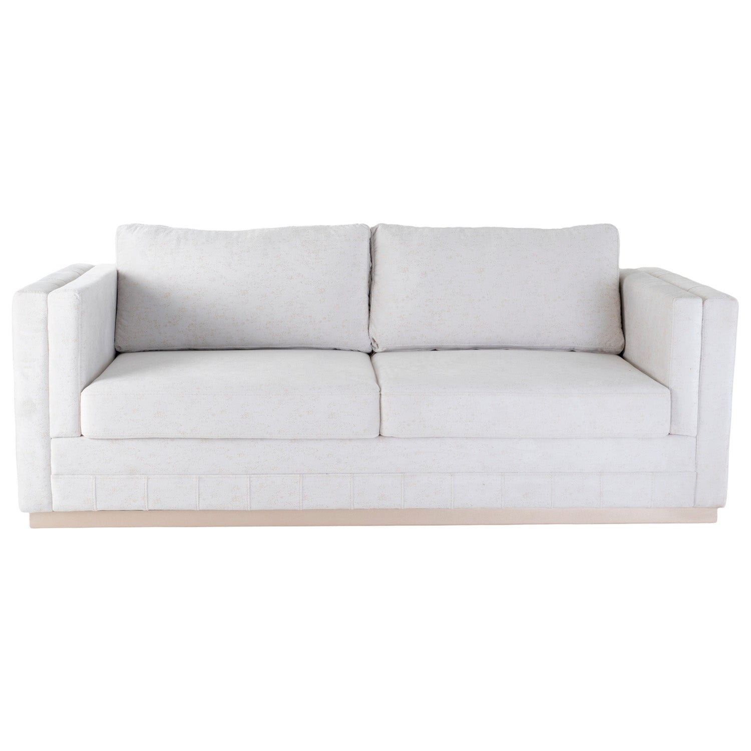 Sofá 3 Puestos Connor Lino Eleganza Crudo, Champaña