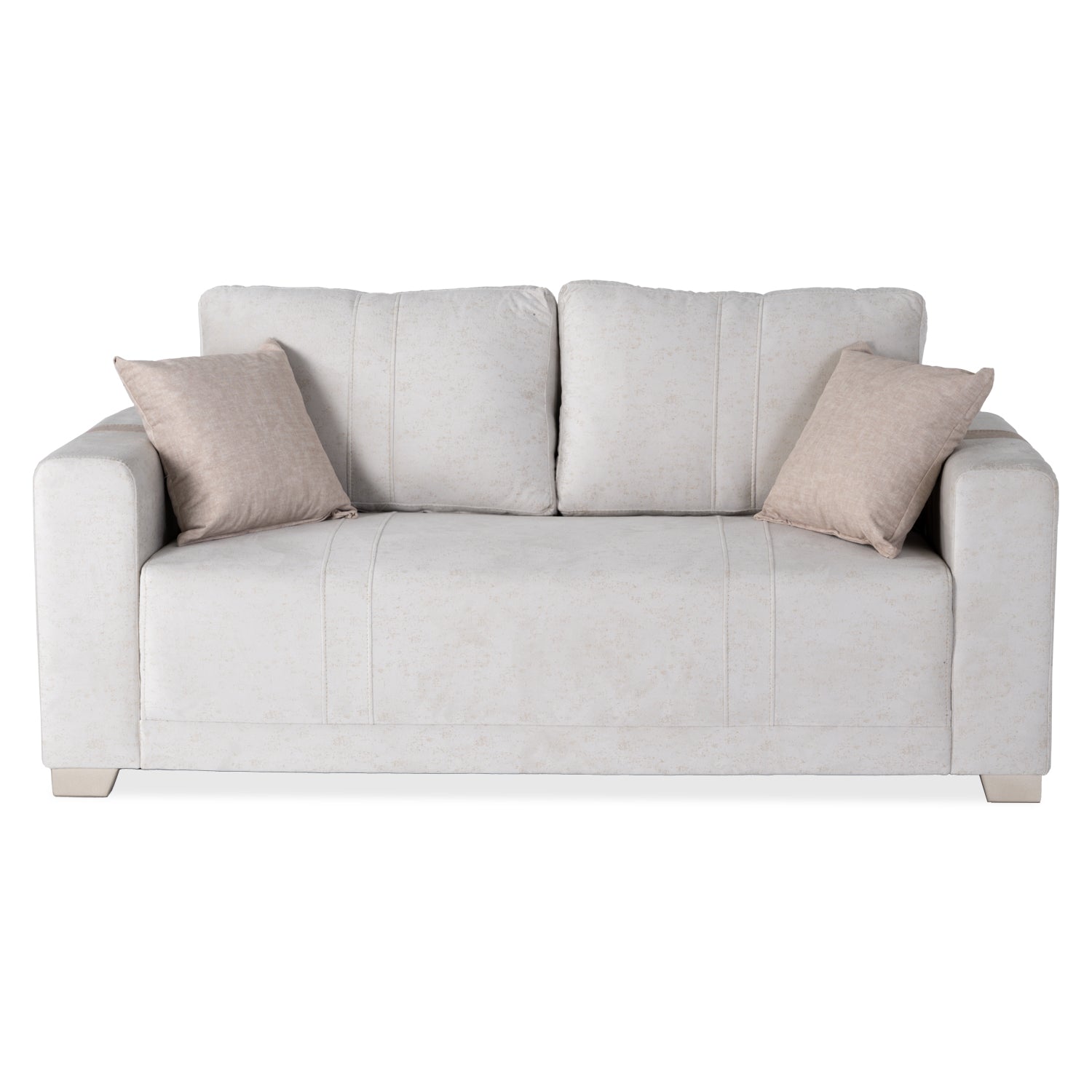 Sofá 3 Puestos Mark Lino Idilio Beige, Taupe y Champaña