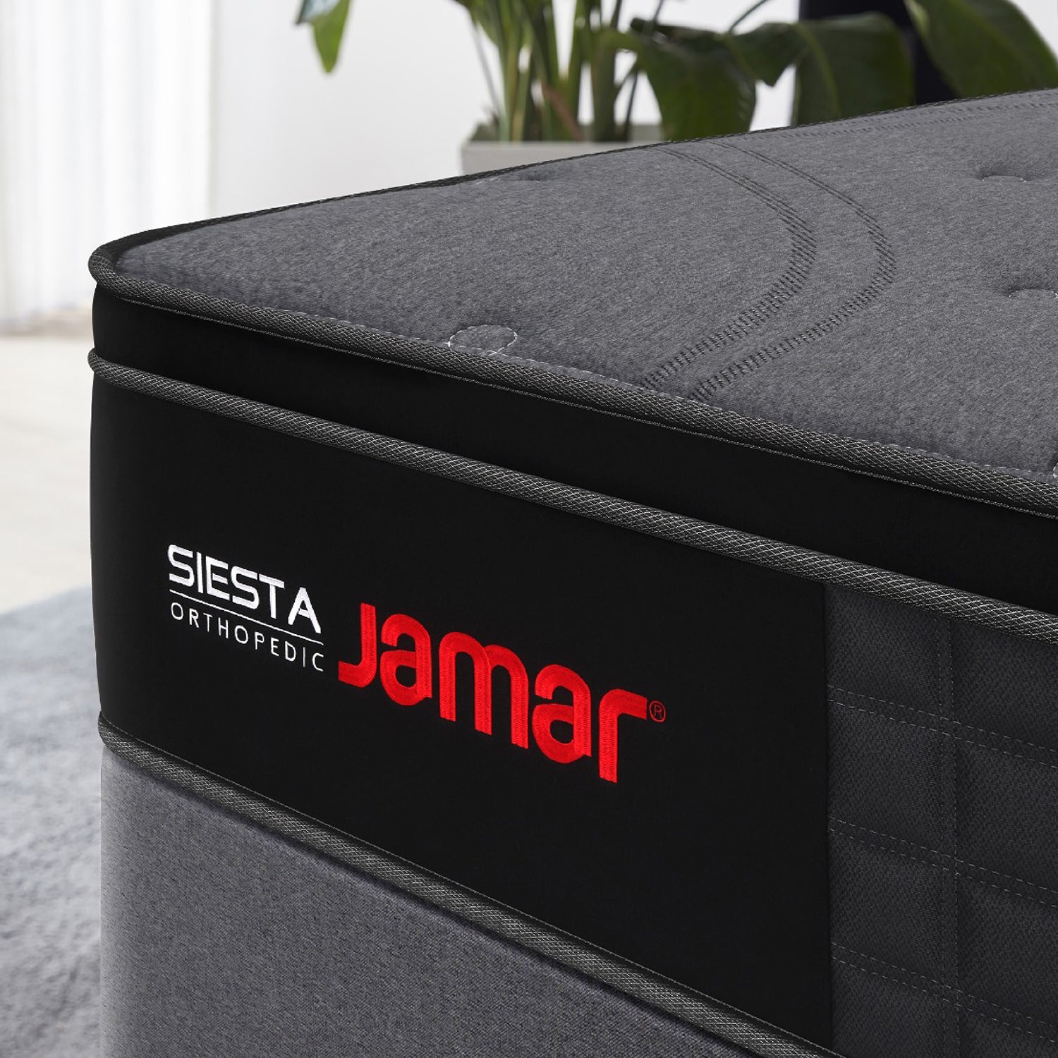 Colchón 1.00 Siesta Orthopedic Negro, Gris (Garantia 9 años)