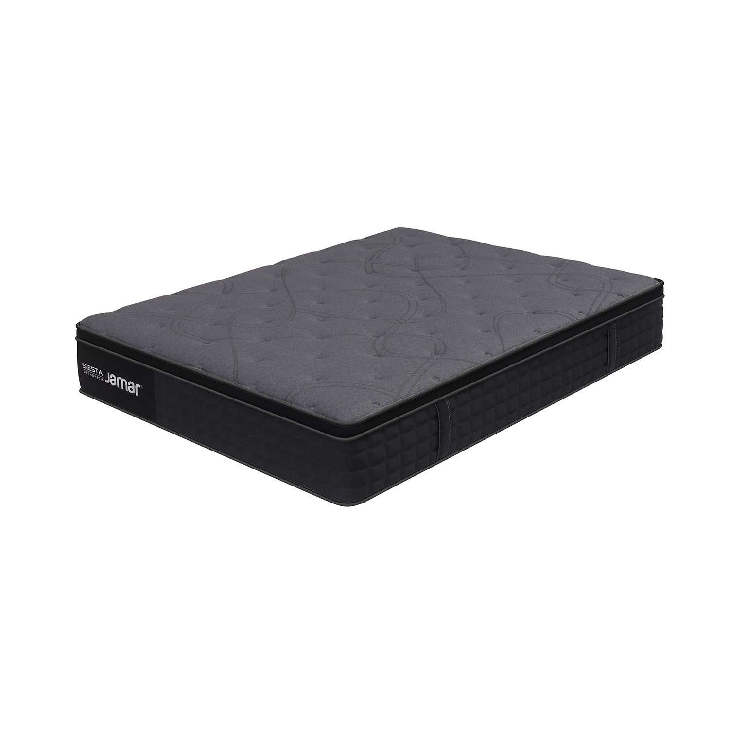 Colchón 1.00 Siesta Orthopedic Negro, Gris (Garantia 9 años)
